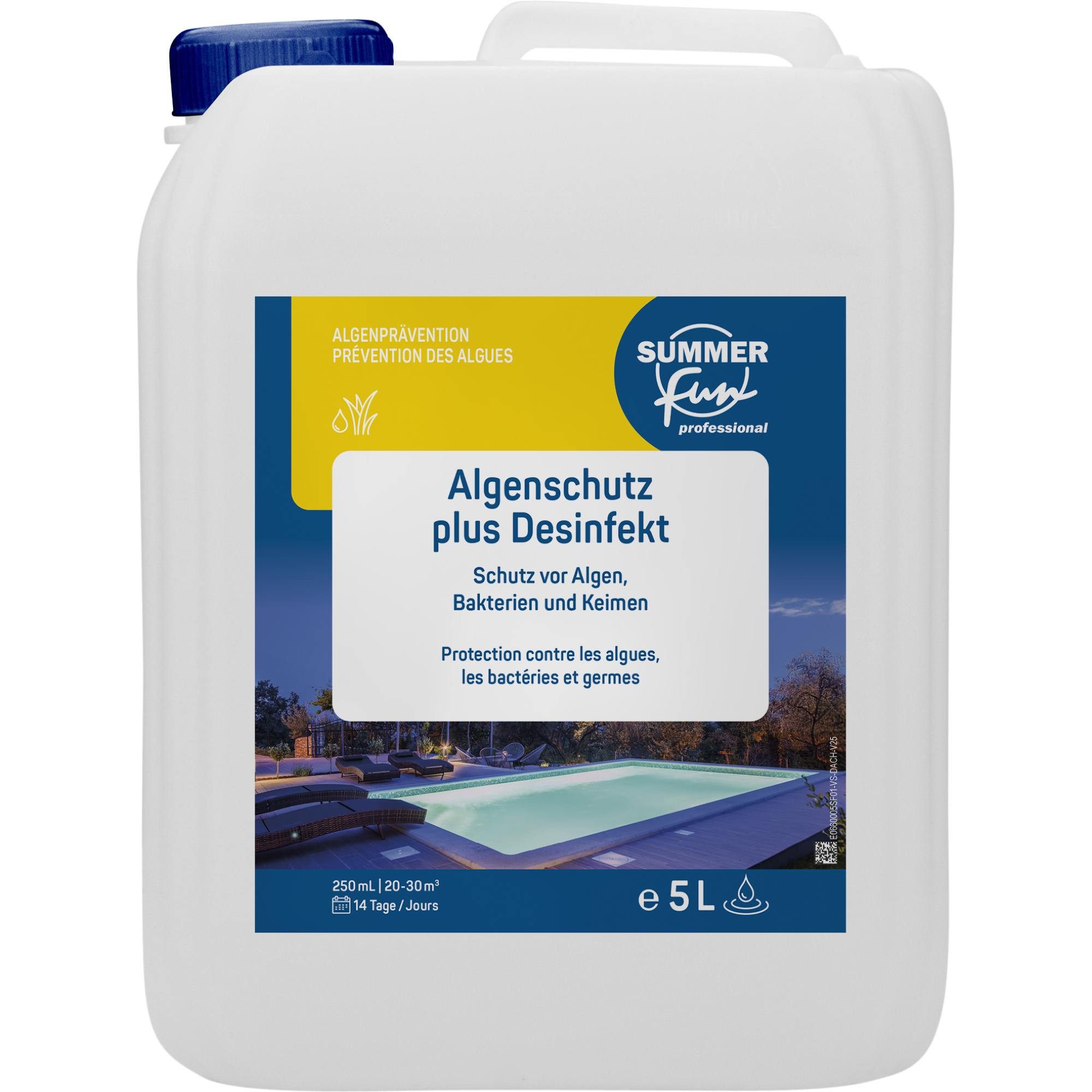 SUMMER FUN Poolpflege Summer Fun PRO Algenschutz Plus Desinfekt 5 l - Al
