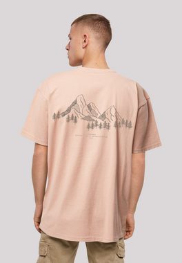F4NT4STIC T-Shirt Mountain Berge Urlaub Winter Schnee Ski Print