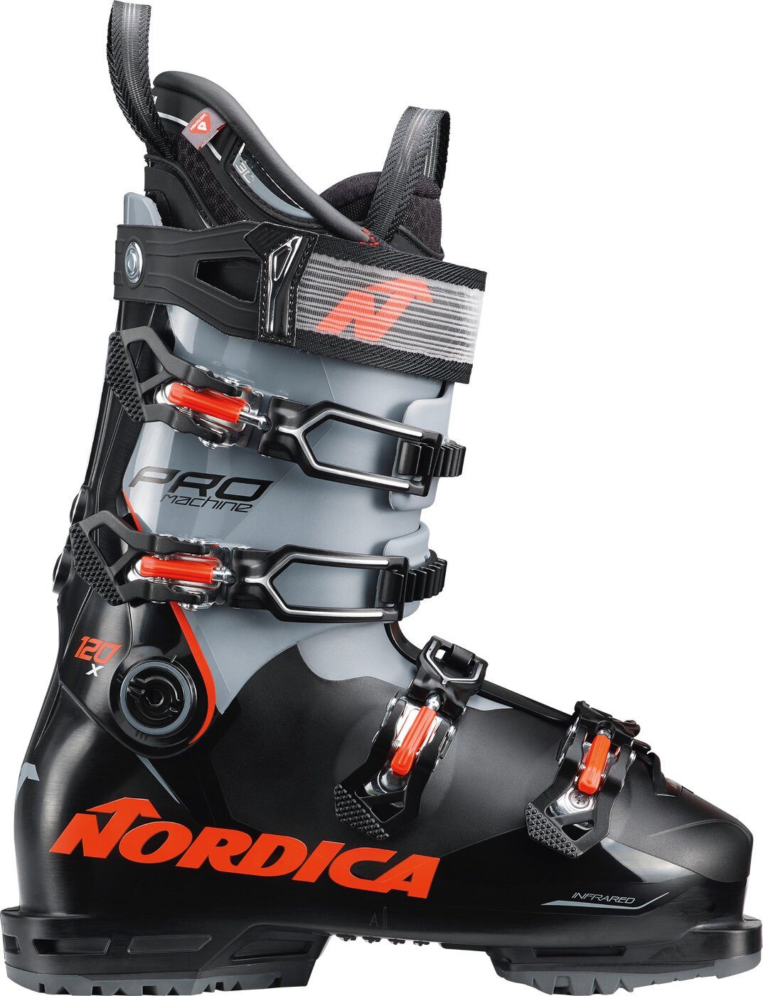 Nordica PRO MACHINE 120 X (GW) NERO/GRIGIO/ROSSO Skischuh