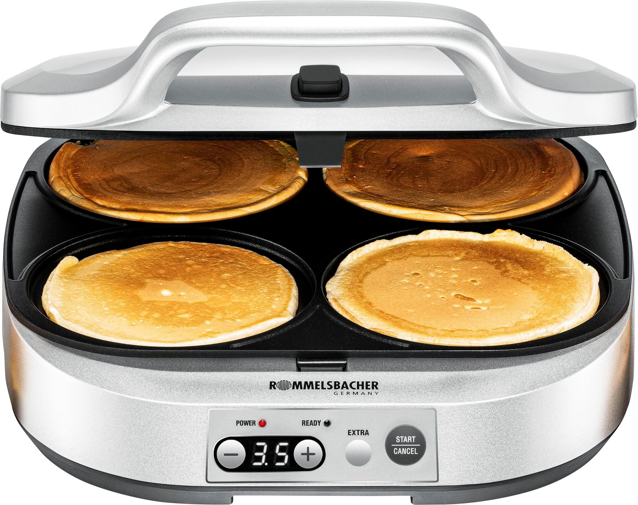 Rommelsbacher Waffeleisen PC oder 1800 würzige für Pancakes, süße Pancakemaker 1800 W