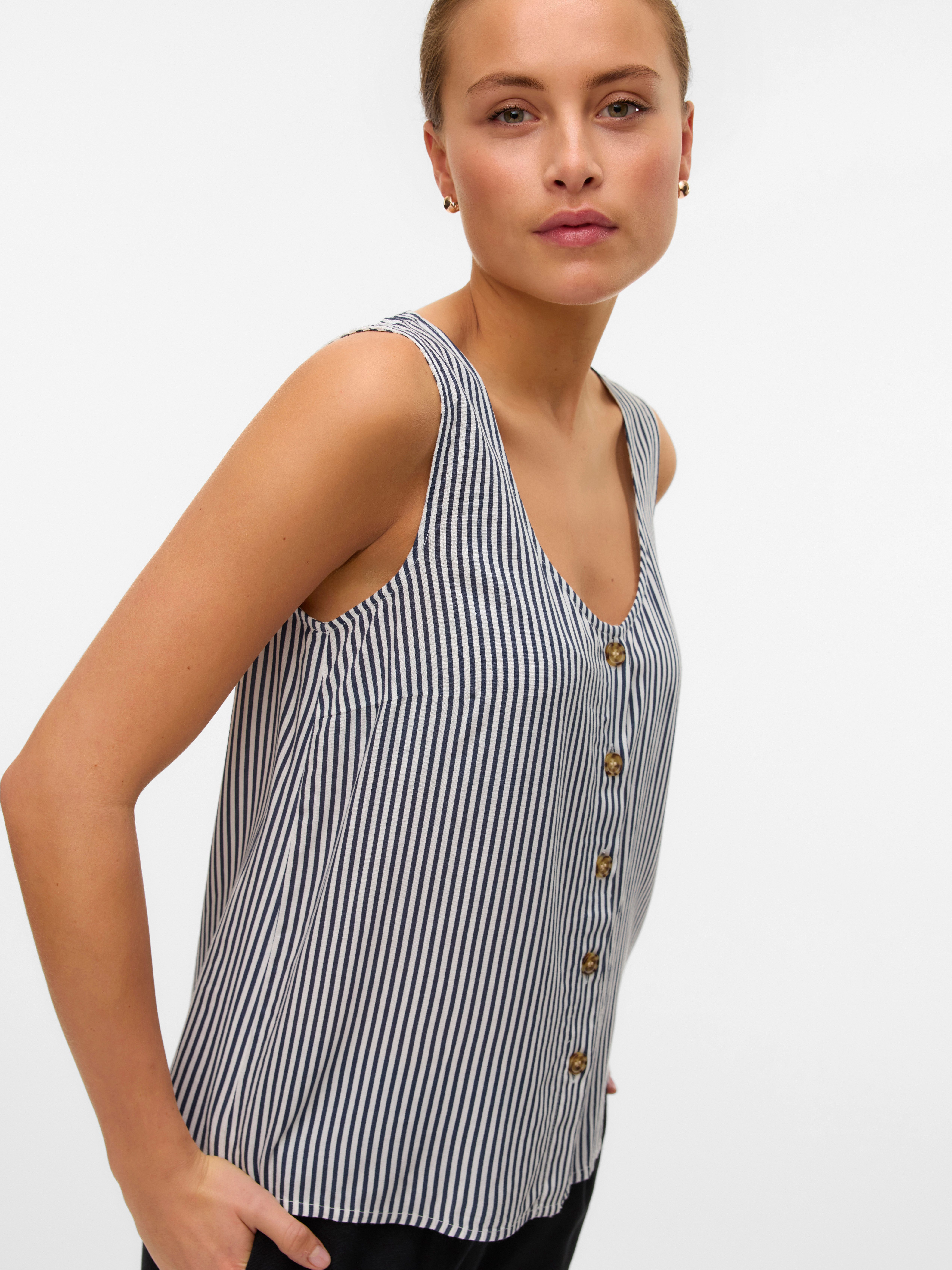 Vero Moda Blusentop VMBUMPY SL SHIRT WVN GA NOOS günstig online kaufen