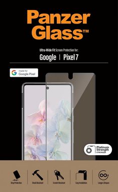PanzerGlass Displayschutz Google Pixel 7 - Ultra-Wide Fit für Google Pixel 7, Displayschutzfolie, 1 Stück, Kratz-& Stoßfest,Antibakteriell,Berührungsempfindlich,Simpel Anbringen