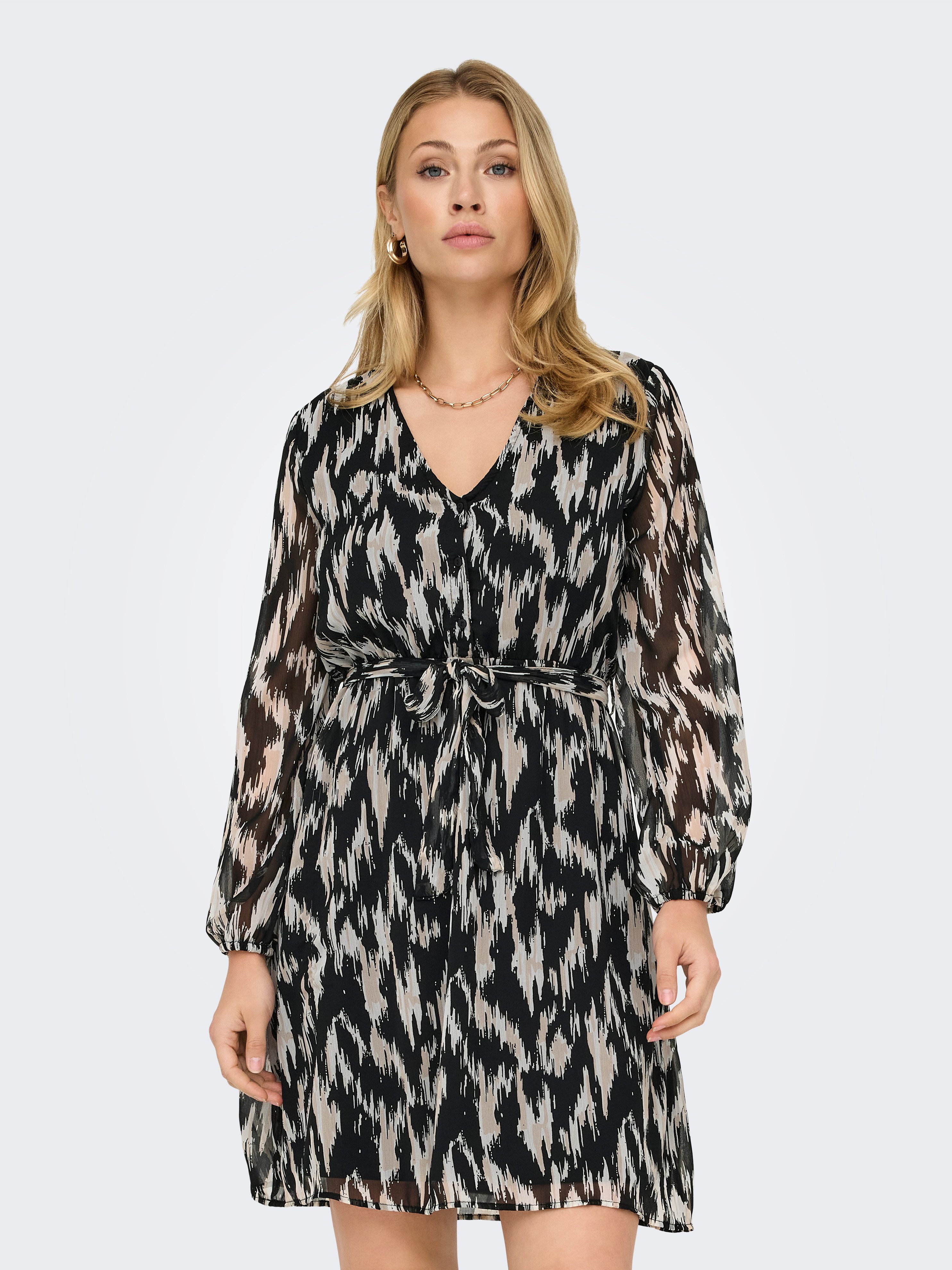 ONLY Druckkleid ONLCERA 3/4 SHORT DRESS WVN NOOS Sommerkleid günstig online kaufen