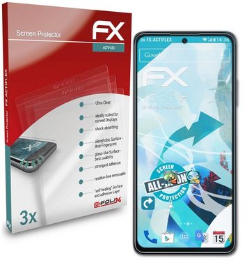 atFoliX Schutzfolie Displayschutzfolie für Xiaomi Poco X4 Pro 5G, (3 Folien), Ultraklar und flexibel