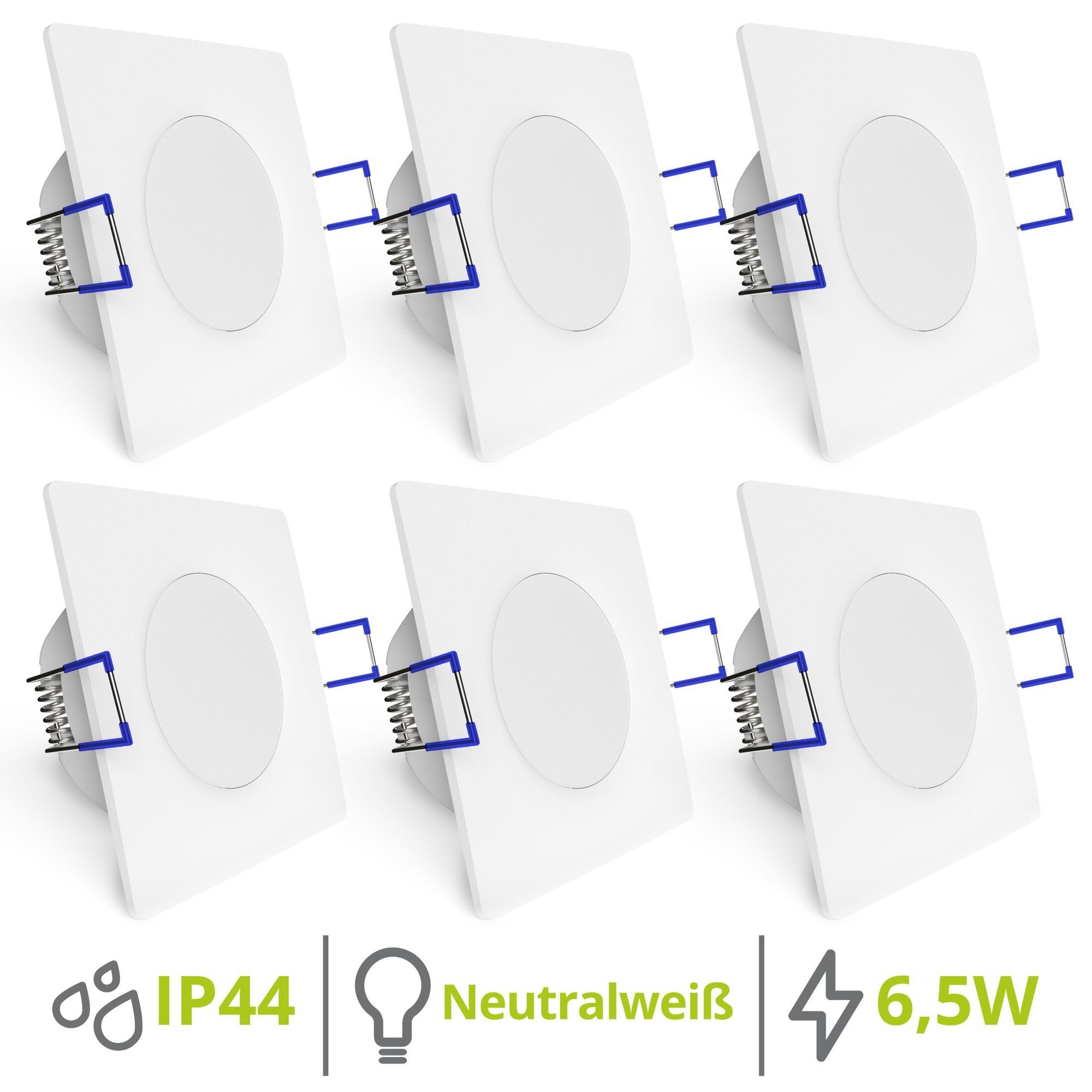 linovum LED Einbaustrahler 6er Set flache günstig online kaufen