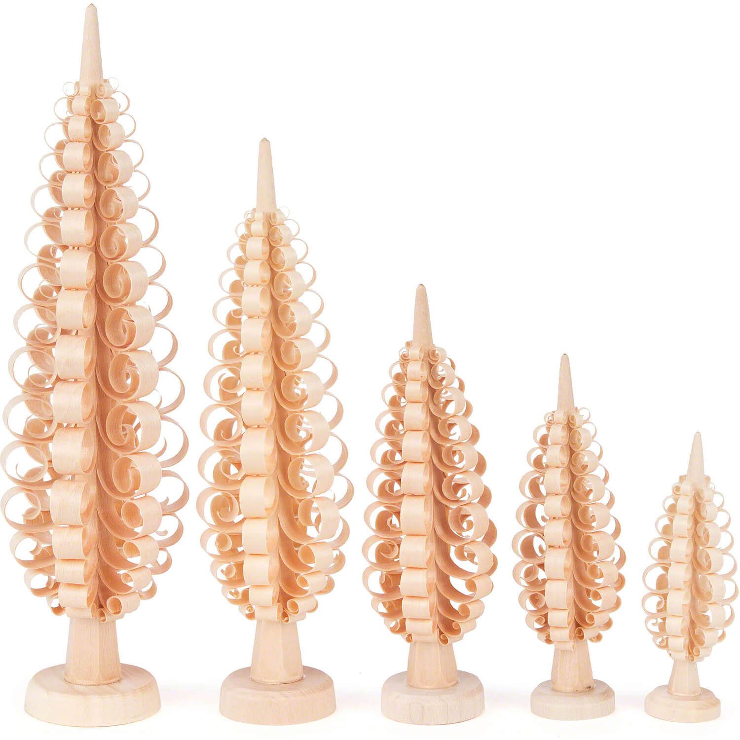 Dregeno Erzgebirge Dekofigur Spanbäume, 5-teilig (10 günstig online kaufen