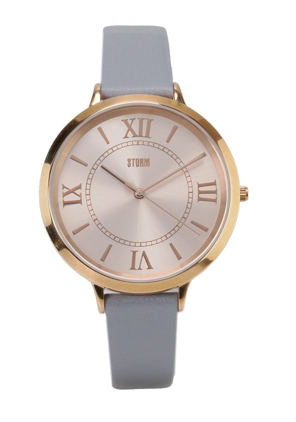 STORM Quarzuhr Storm Damen Quarz Uhr QUELLA RG-GREY 47292/GY, (Rosegold)