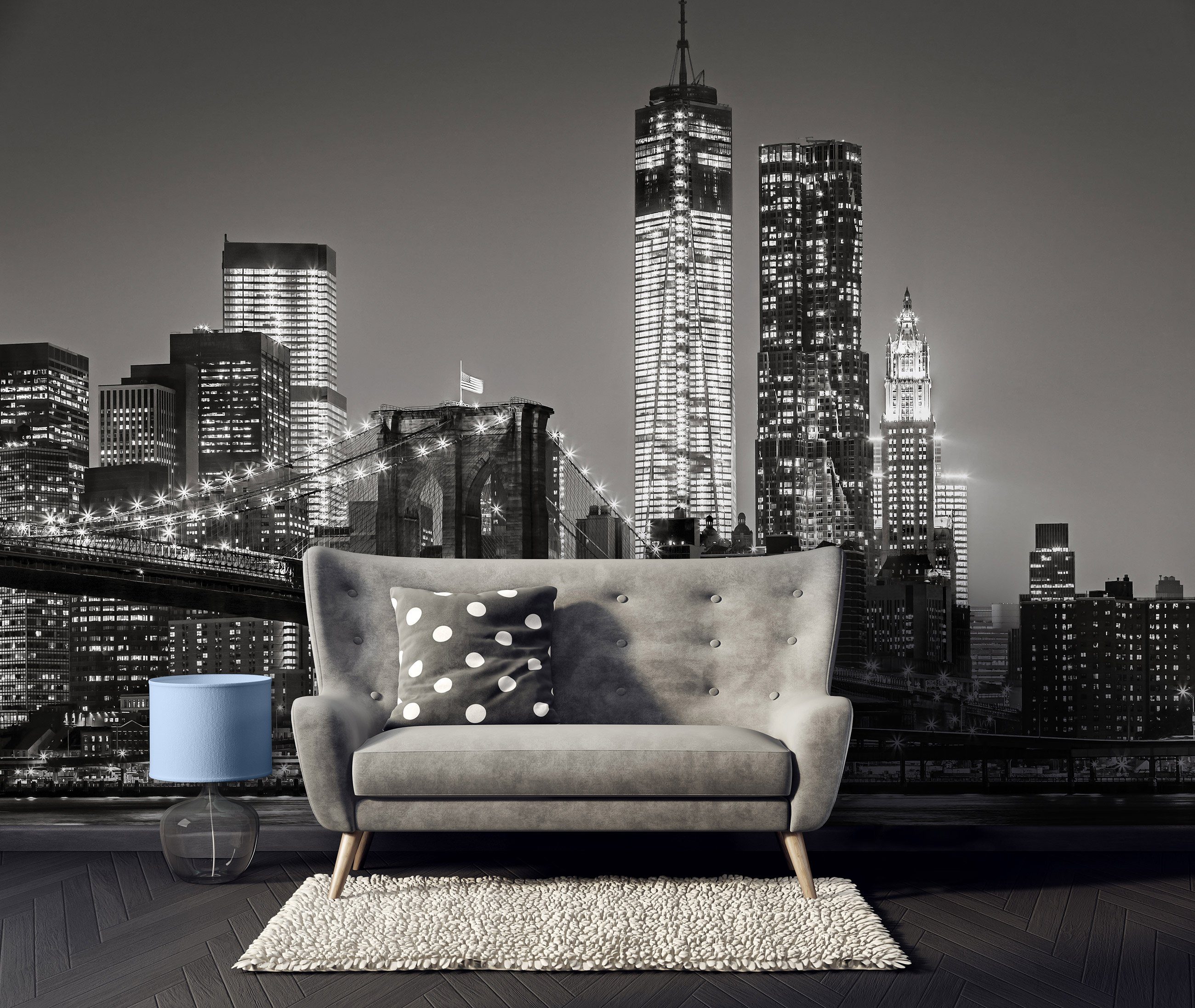 Wallarena Fototapete Brücke Stadt Panorama New günstig online kaufen
