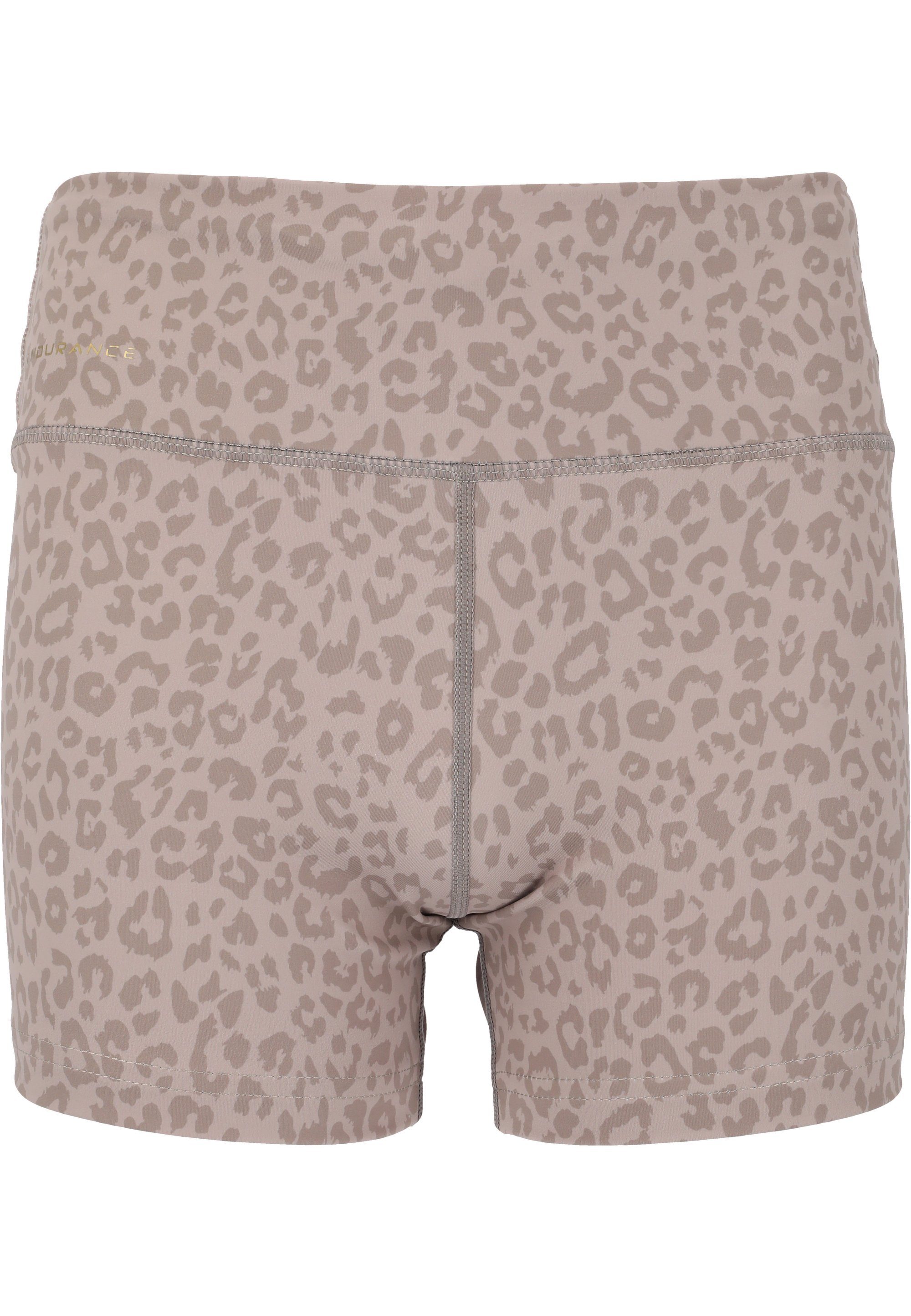 ENDURANCE Leopardenmuster Lauftights Konwich angesagtem beige mit Jr.