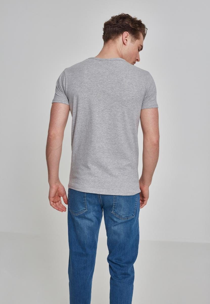 T-Shirt CLASSICS Stretch (1-tlg) T-Shirt grey Tee Fitted URBAN