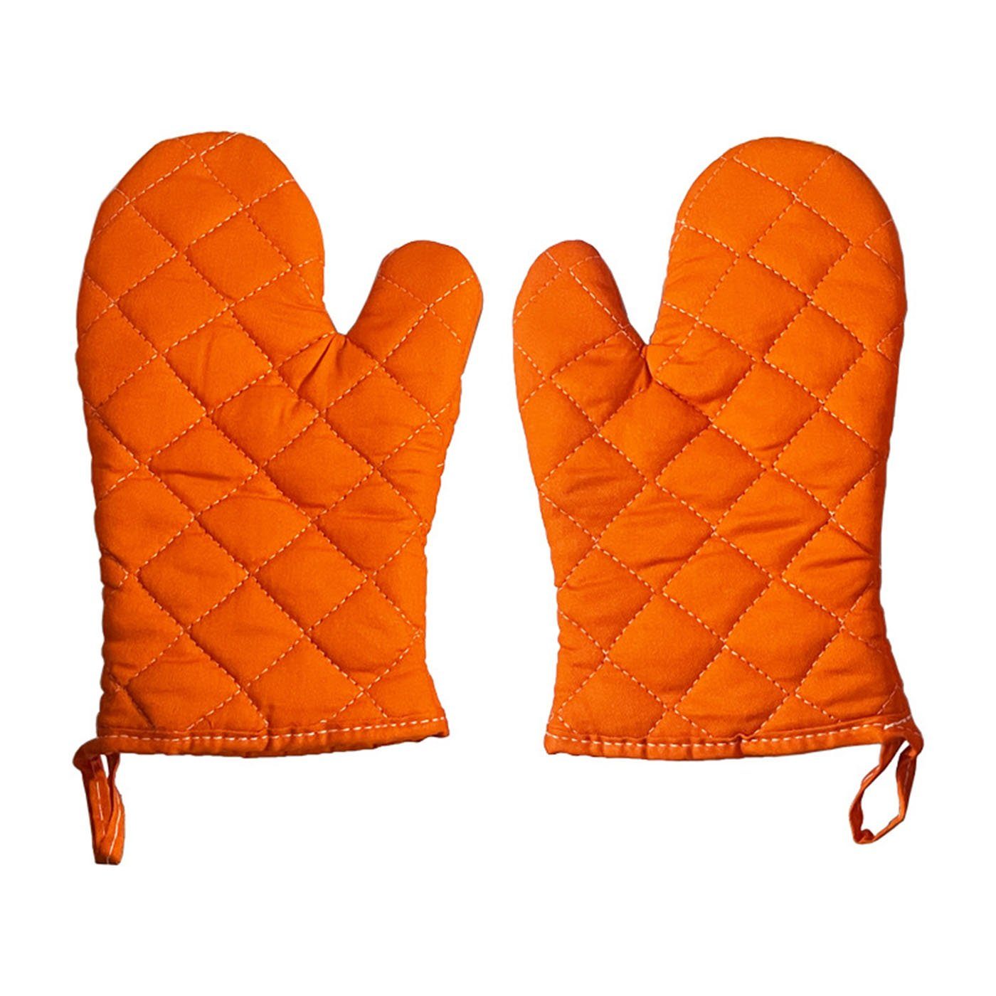 Mikrowellenherde Topflappen CTGtree für Verbrühungsschutzhandschuhe Orangefarbene Handschuhe (Paar)