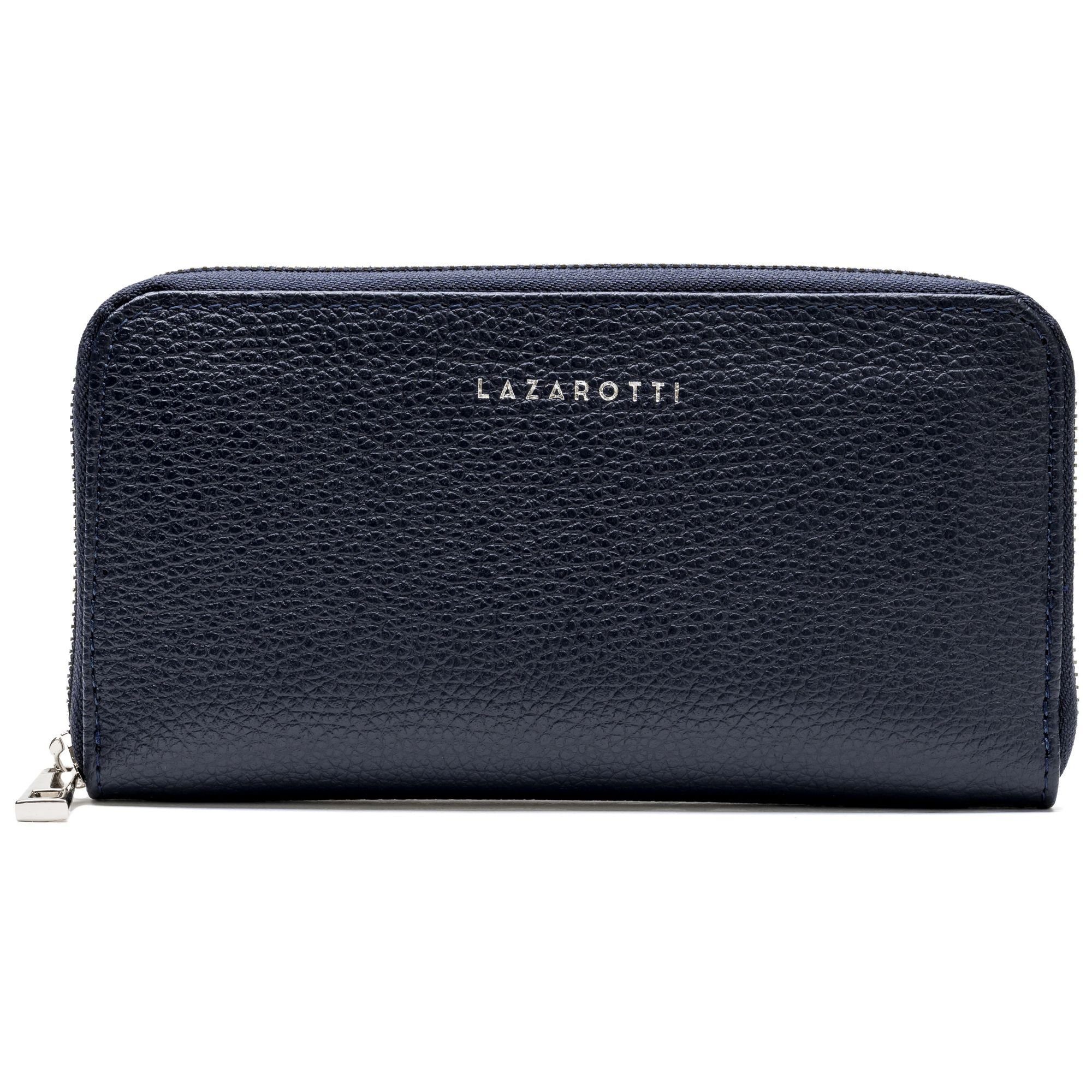 Lazarotti Geldbörse Milano Leather, Leder blue