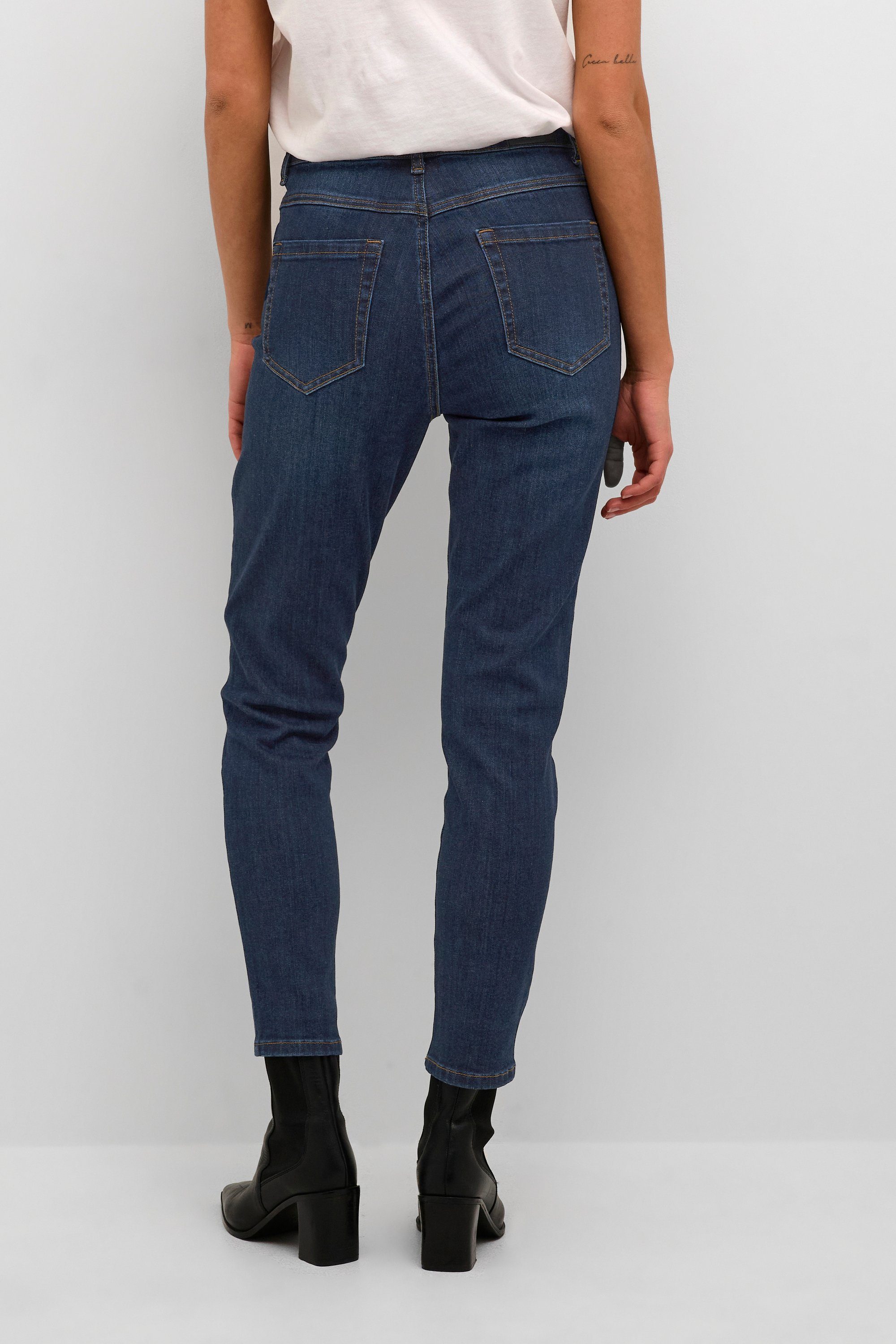 Dark KAFFE Denim Regular-fit-Jeans KAsinem Blue Jeans