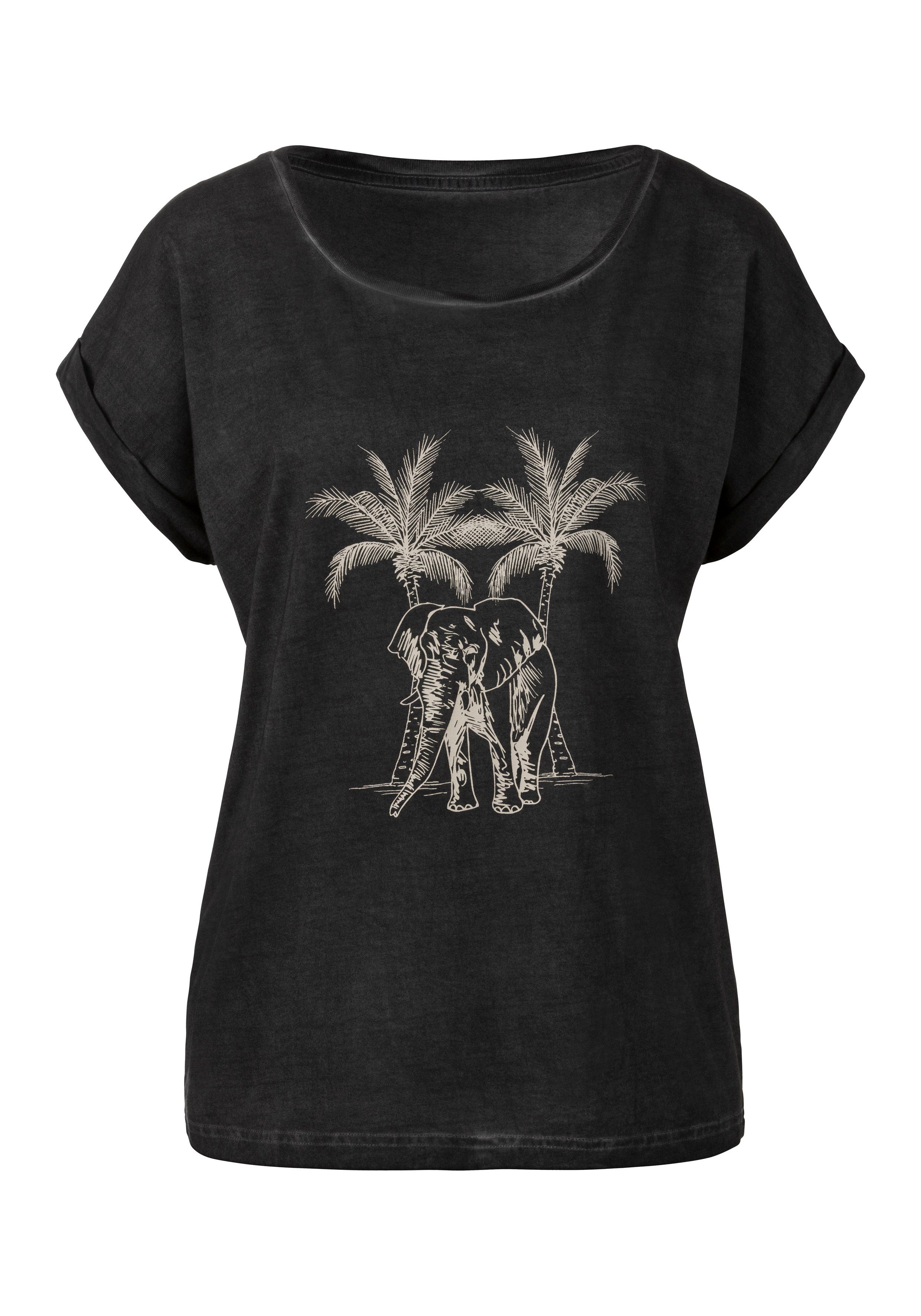 Vivance T-Shirt mit modischem Frontdruck aus günstig online kaufen