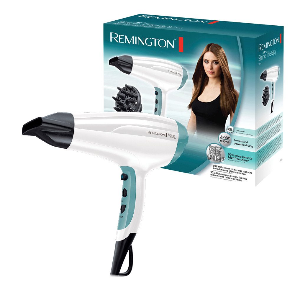 Remington Haartrockner D 5216, 2300 W, mit Ionenpflege [leicht & leise+ Diffusor] Arganöl & Vitamin E