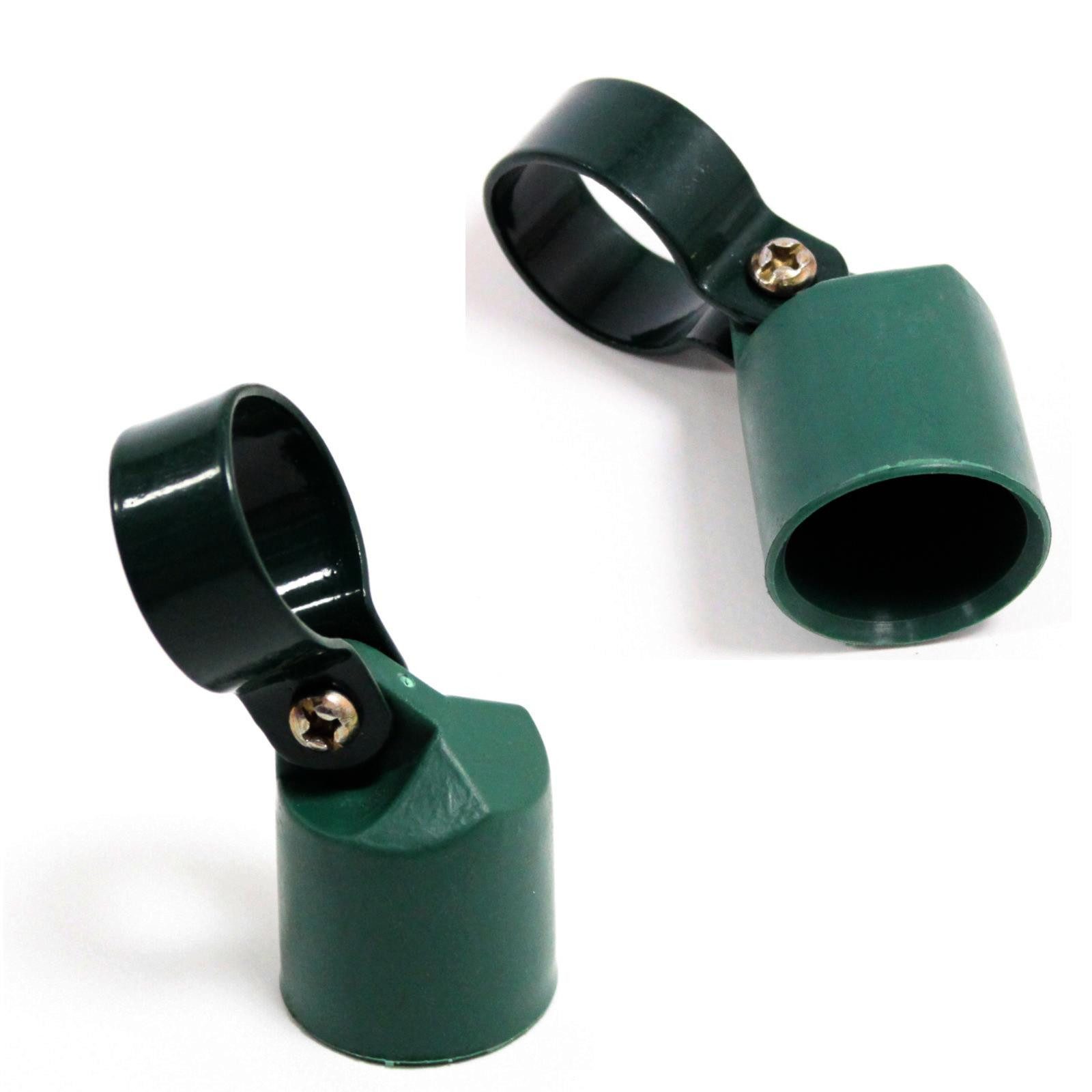 ESTEXO Pfostenkappe Strebenkappe Zaunstrebenkappe 2er Set für Ø 34 mm Zaunpfosten Drahtz