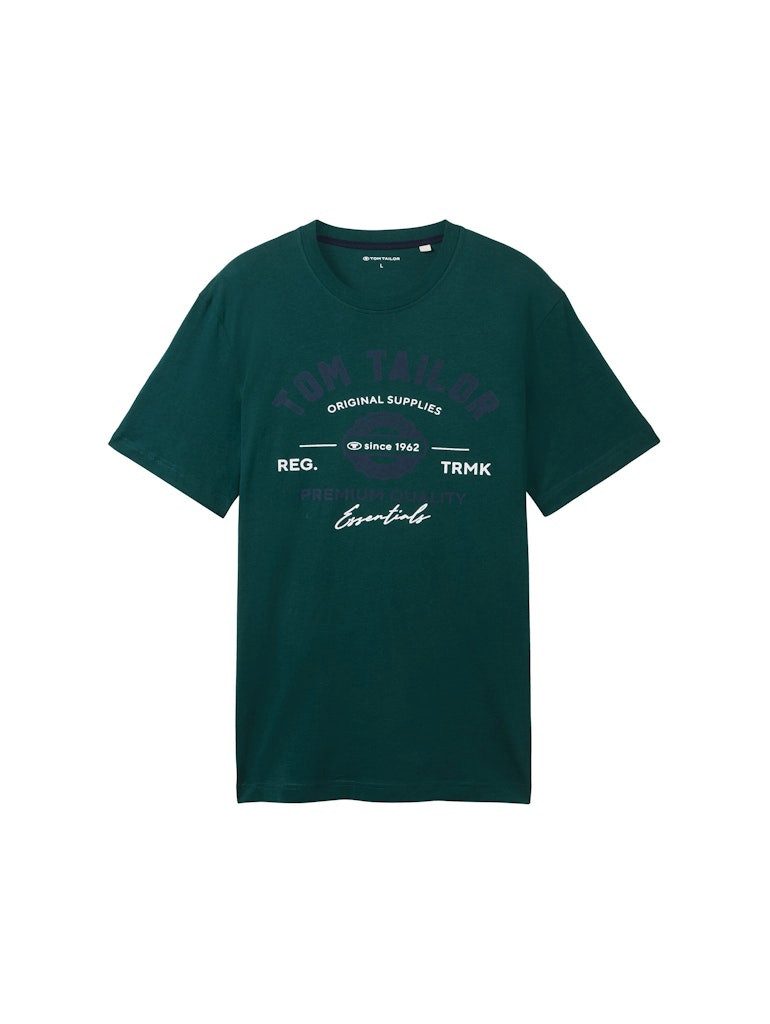 Tom Tailor Herren T-Shirt LOGO - Regular Fit günstig online kaufen
