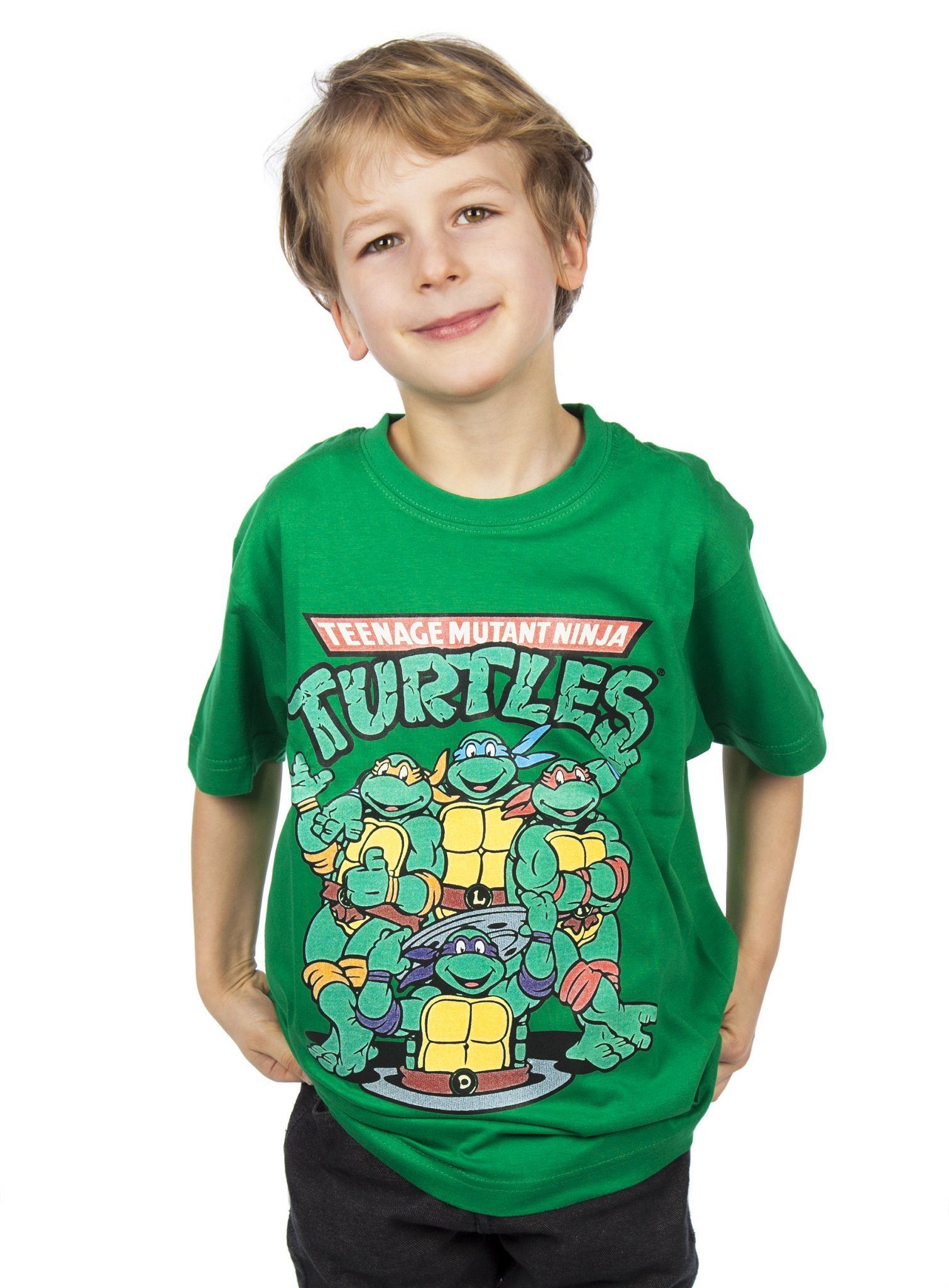 Metamorph T-Shirt Turtles Kinder Shirt Turtles Superhelden T-Shirt für Kids