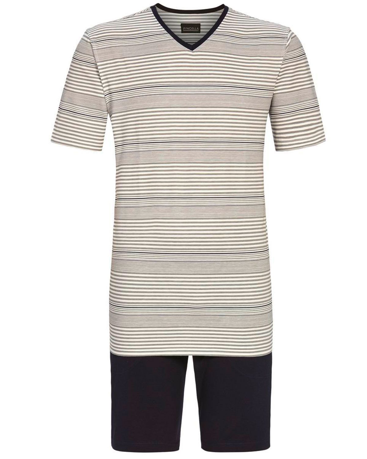 Ringella Pyjama Herren Kurzarm 'Summer Stripes' günstig online kaufen