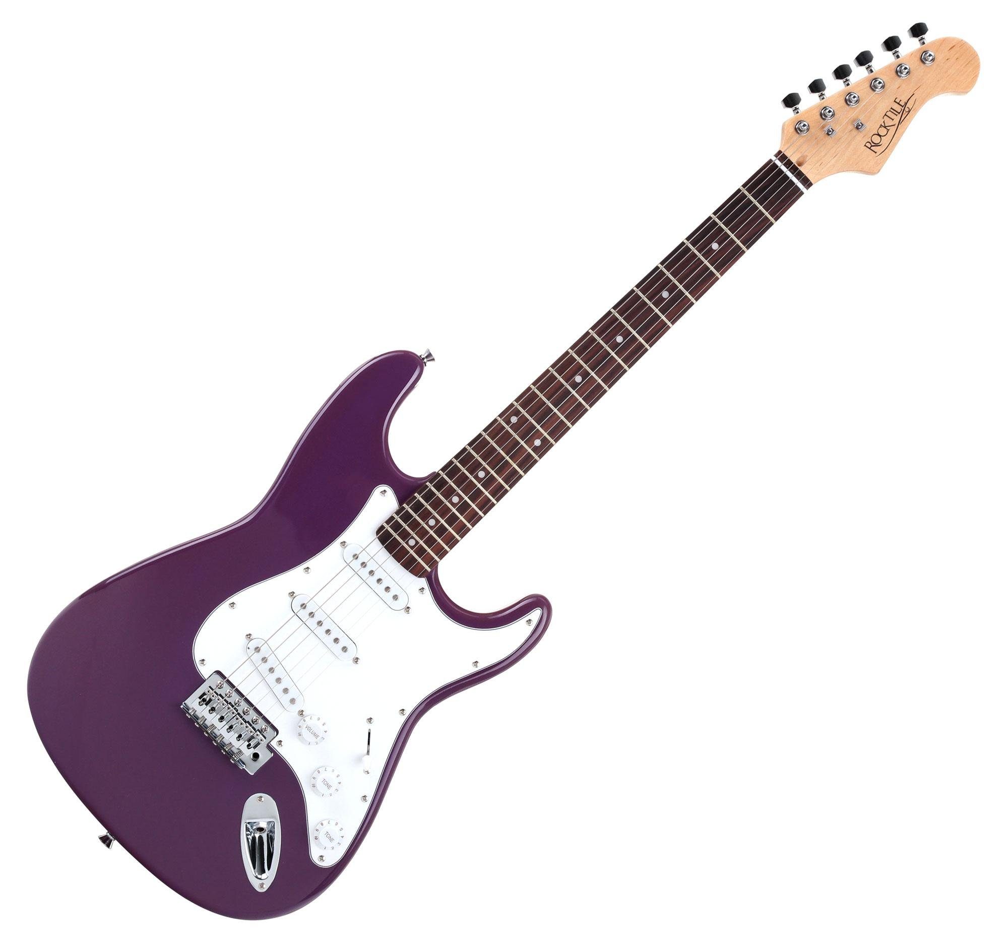Rocktile E-Gitarre Banger's Pack elektrische Gitarre Komplettset, Banger's Set, inkl. Verstärker, Tasche, Kabel, Gurt, Schule, inkl. Verstärker, Tasche, Kabel, Gurt, Schule