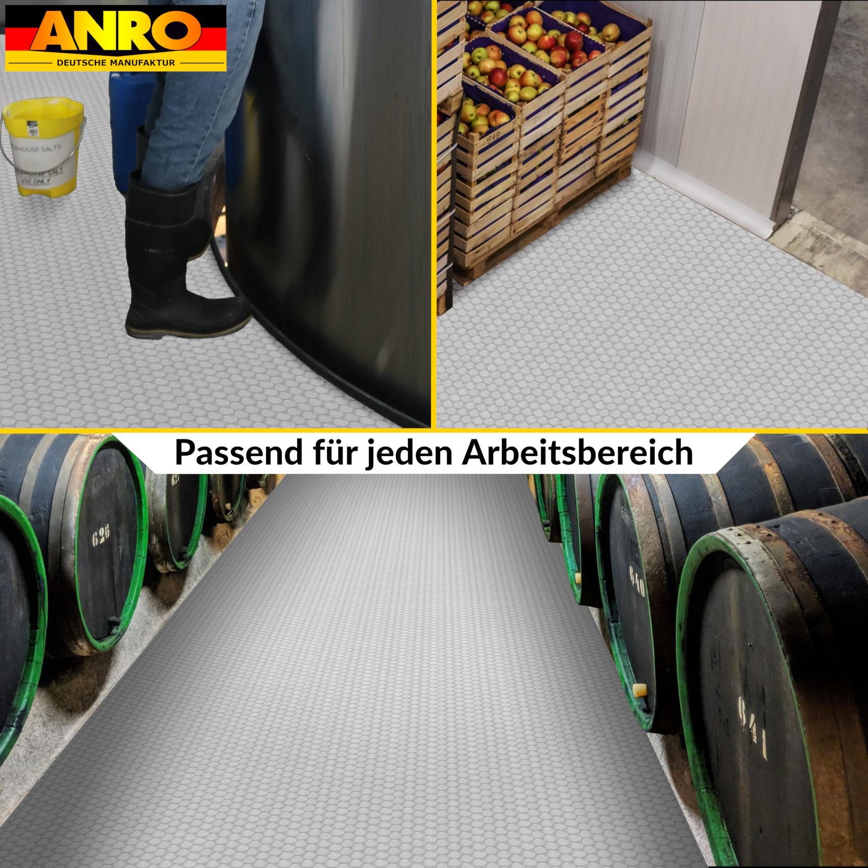 ANRO Vinylboden DIONIS Bodenbelag Stark Linoleum PVC-Bodenbelag gerollt, Feuchtigkeitsbarriere feine Optik, Wasserbeständig Langlebig PVC Matte in Größe: 100x100cm