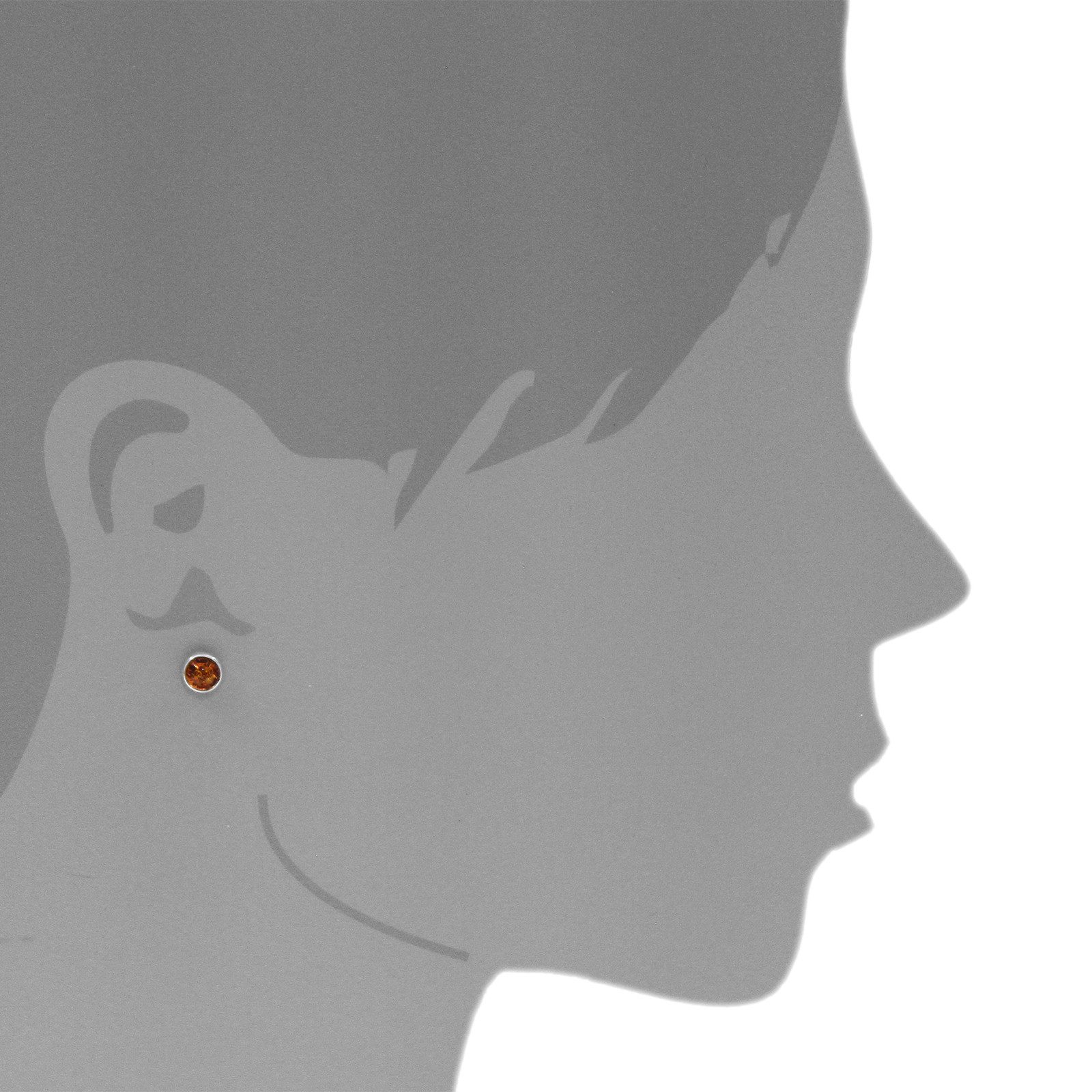 OSTSEE-SCHMUCK Paar Ohrstecker Ostsee-Schmuck Ohrstecker Classic 6 mm Ohrst günstig online kaufen