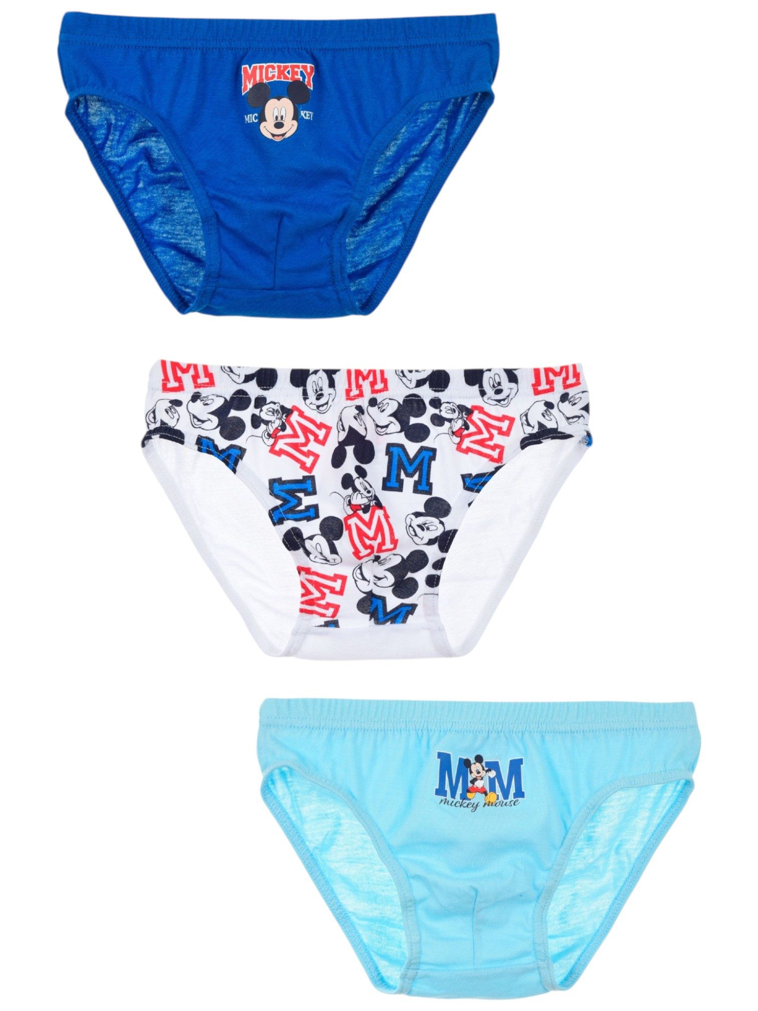 Disney Mickey Mouse Slip Mickey Maus (3-St) Jungen Unterhosen Gr.98 -116 cm