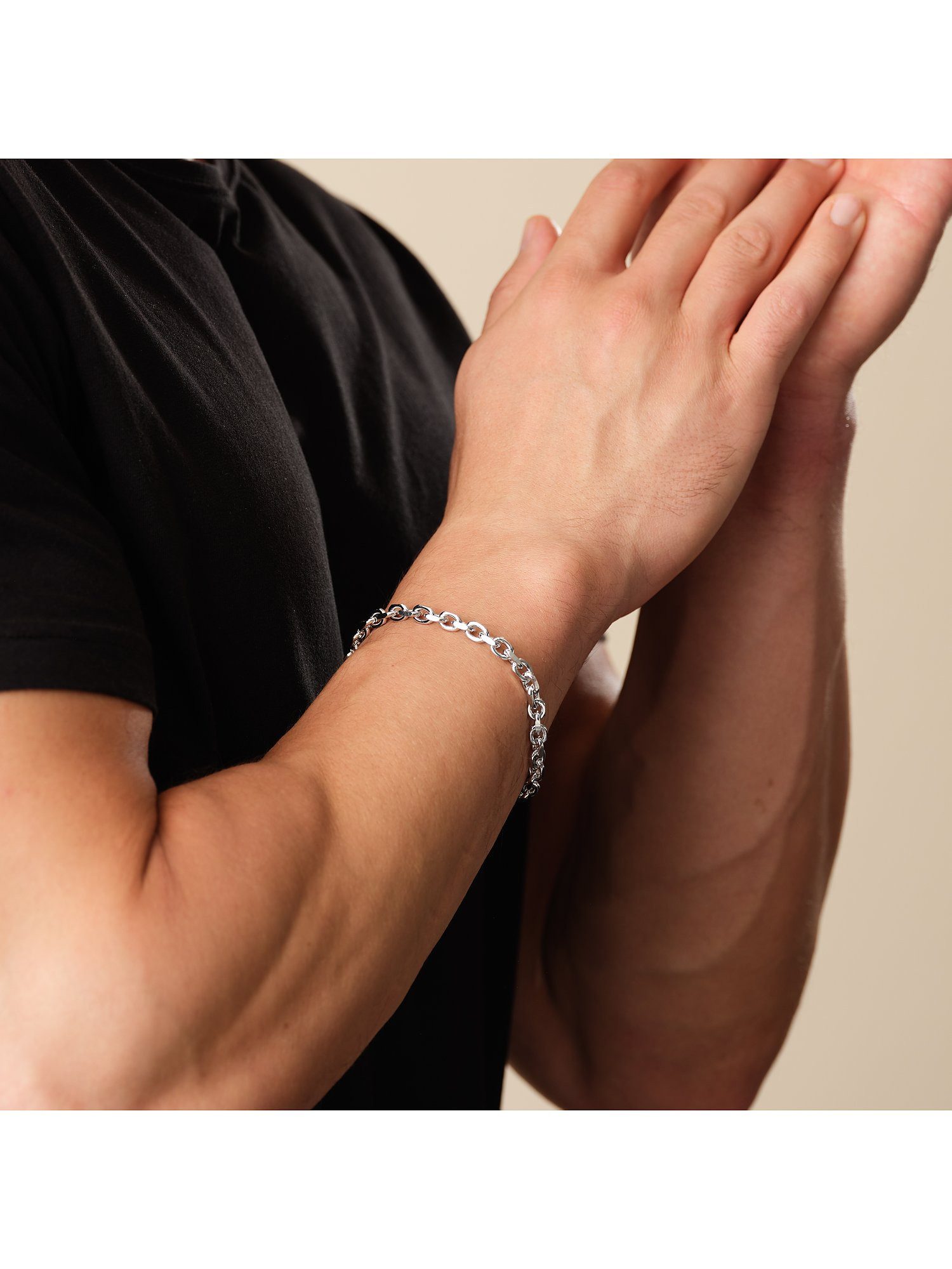 CHRIST Silberarmband CHRIST Herren-Armband 925er Silber, Modern