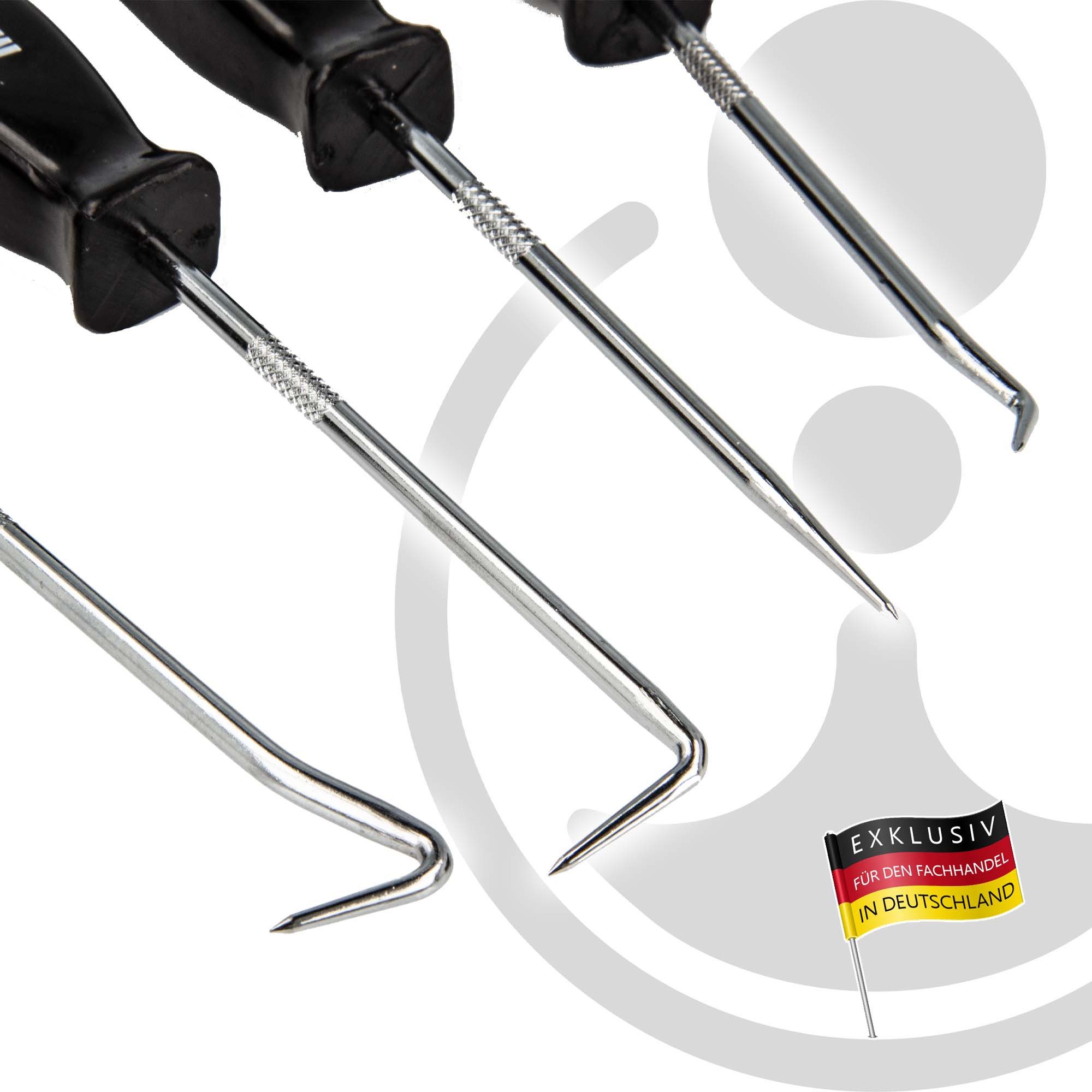 MASTERPROOF PROFESIONAL Werkzeugset Hakensatz - Nadelsatz Mini 4-teilig, 135 mm