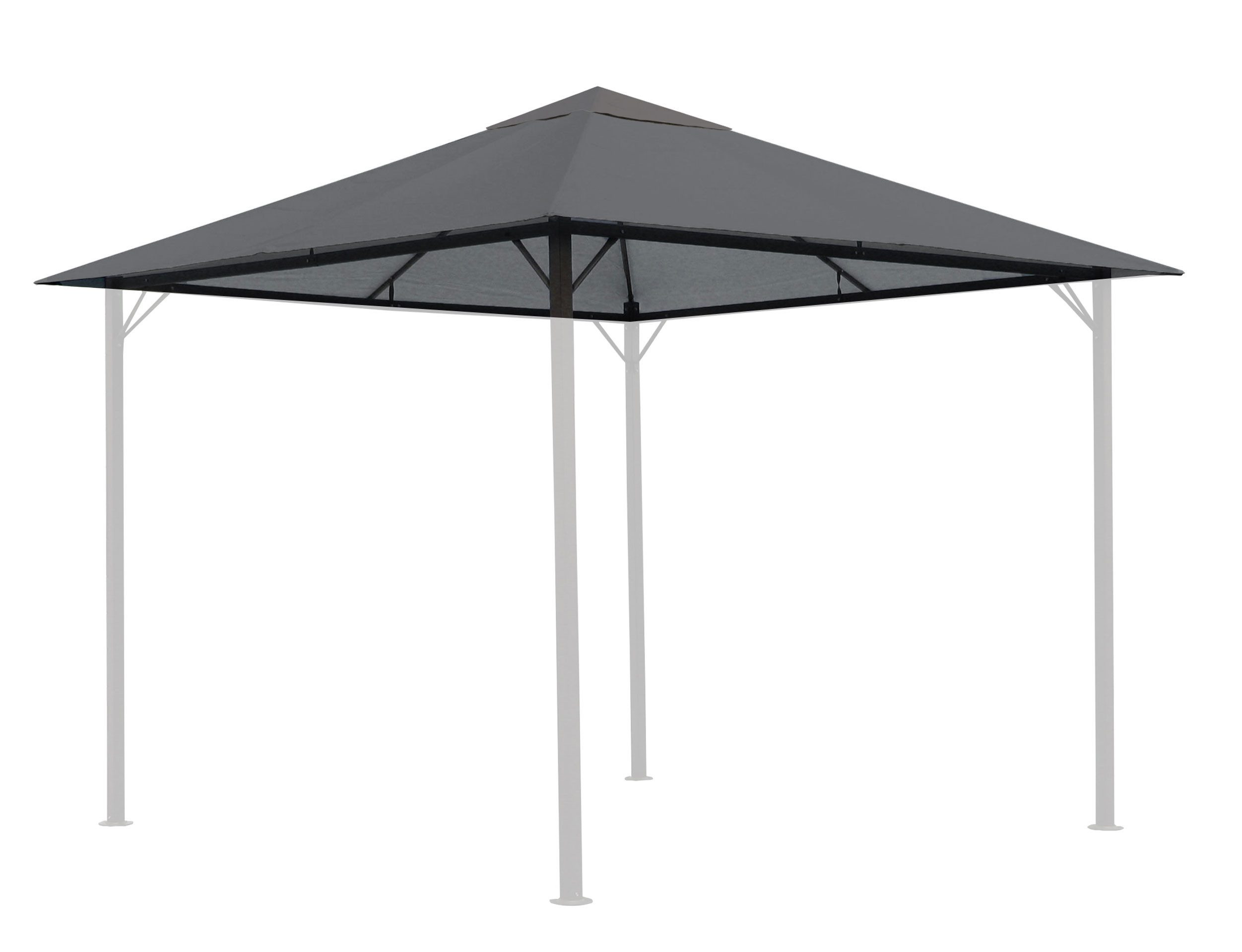 Quick Star Pavillon-Ersatzdach Ersatzdach Pavillon 3x3m Grau 250g/m³, 250 g günstig online kaufen