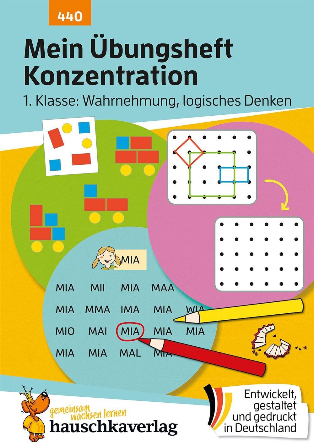 Mein Übungsheft Konzentration – 1. Klasse: Wahrnehmung, logisches Denk / Ulrike Maier, Lernhilfe mit Lösungen für die 1. Klasse