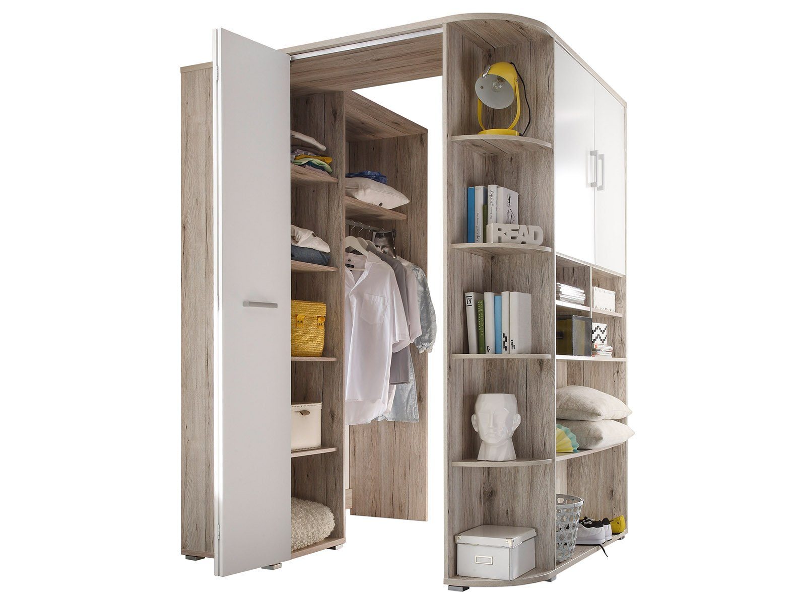 Begabino Kleiderschrank 146 x 198 x 133 cm (B/H/T)