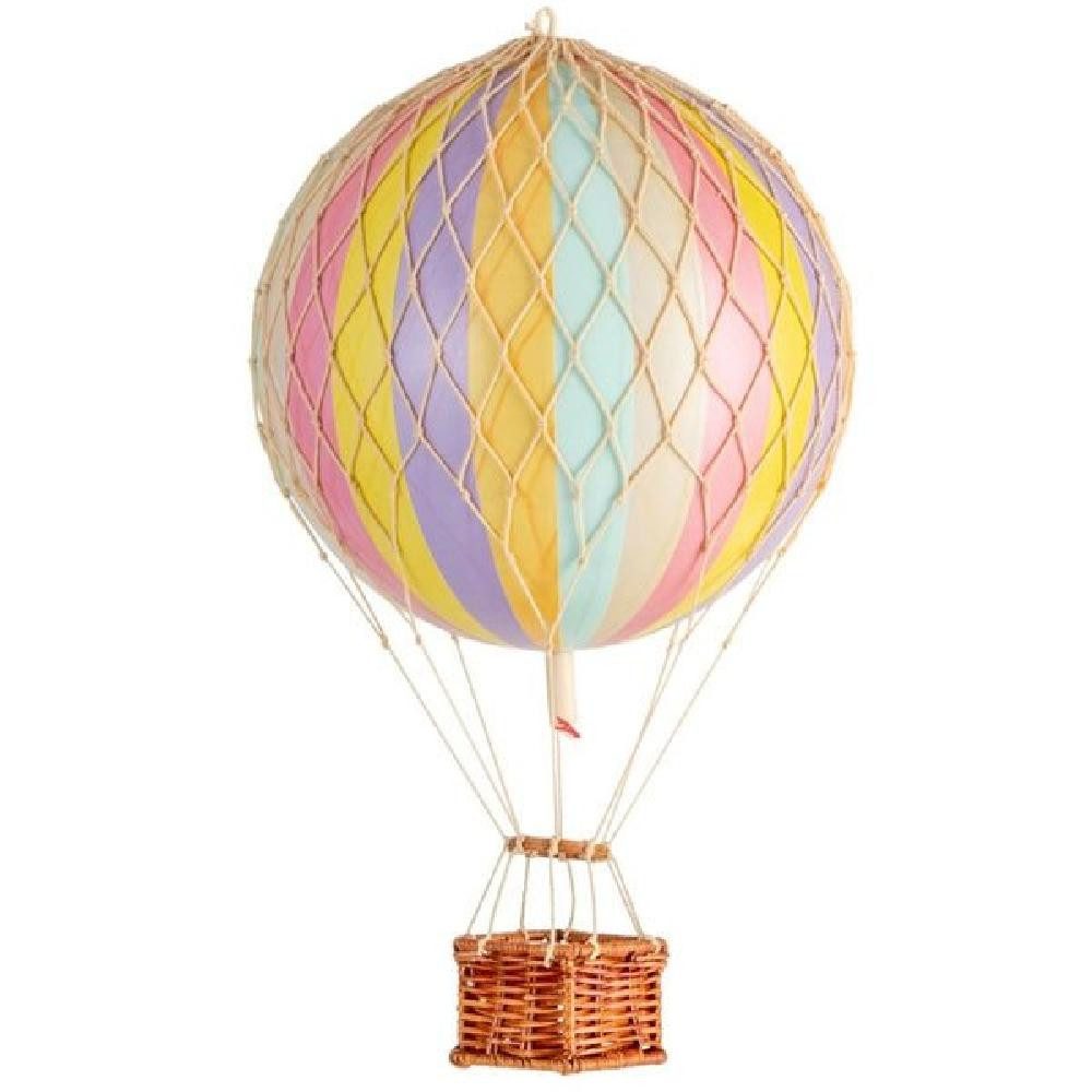 Dekofigur Ballon Travels Light Pastel Regenbogen (18cm)
