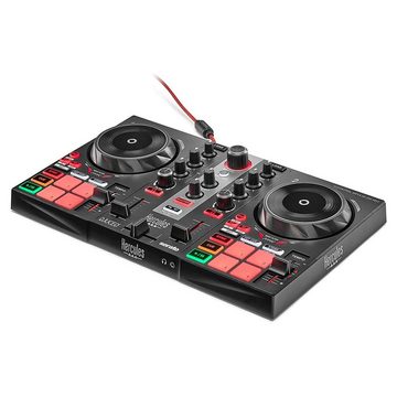 HERCULES DJ Controller Inpulse 200 MK2 mit DJ45 Kopfhörer und Mikrofasertuch