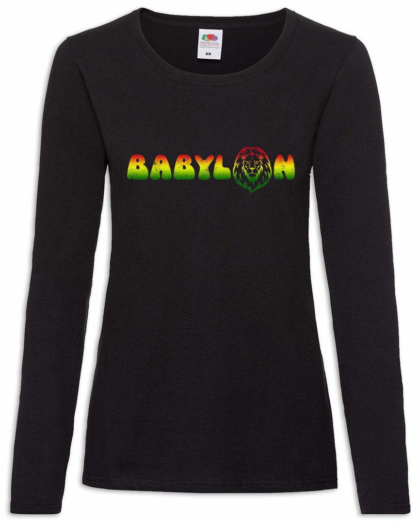 Urban Backwoods Langarmshirt Babylon I Damen Langarmshirt Zion Music Jah Babylon Musik Babylon Irie (1-tlg) Reggae Marley Jah Jamaika