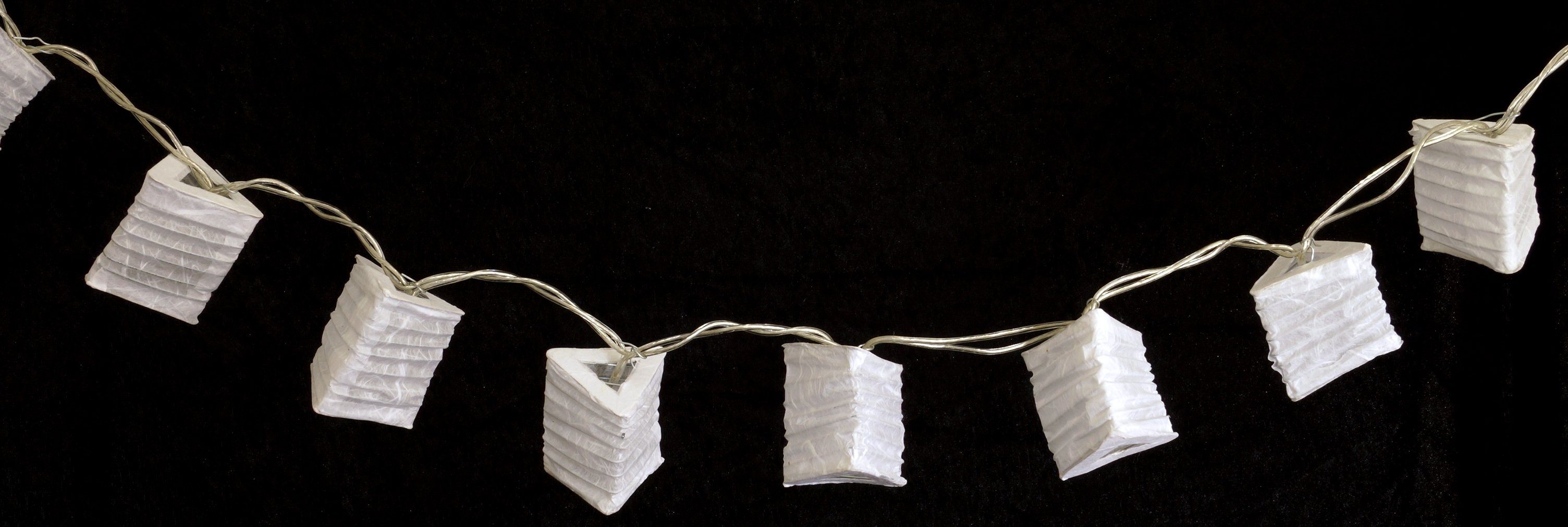 Guru-Shop LED-Lichterkette 20`er LED Lichterkette Lampions triangle - mix..