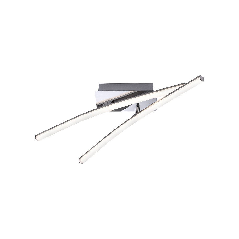 Just Light. LED-Deckenleuchte Simon Stahl 59 x 51 cm