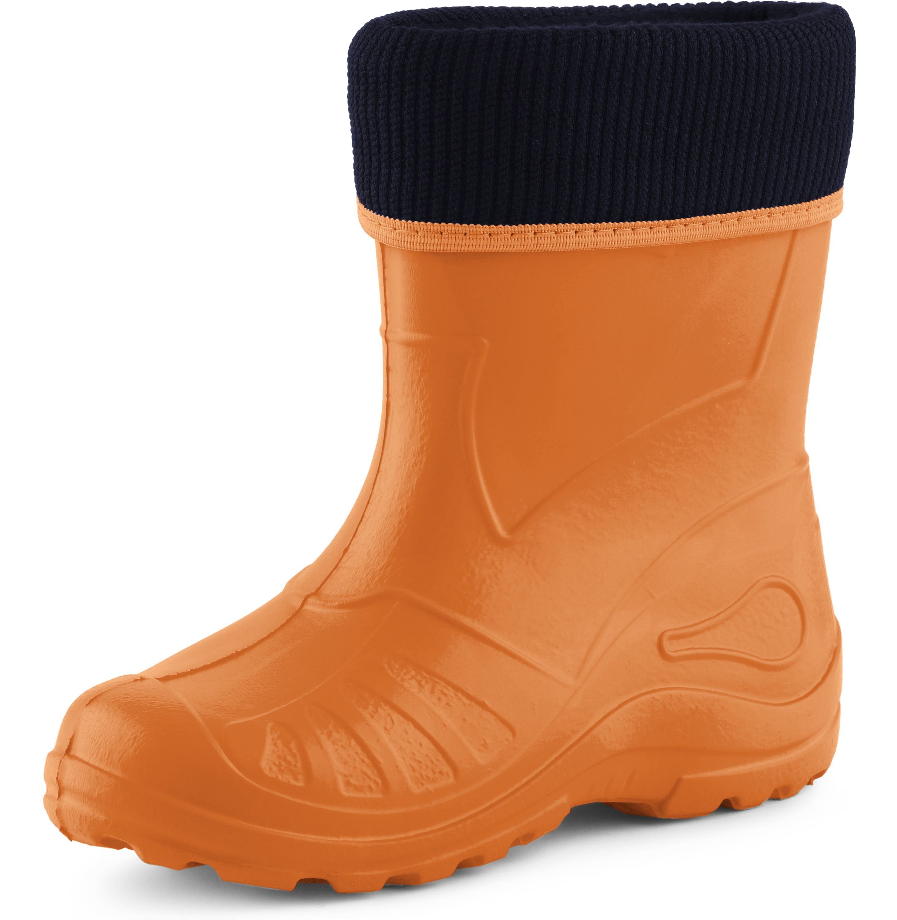 Ladeheid Kinder Orange EVA KL058 Gummistiefel Federleichte Gummistiefel Gefüttert Thermo