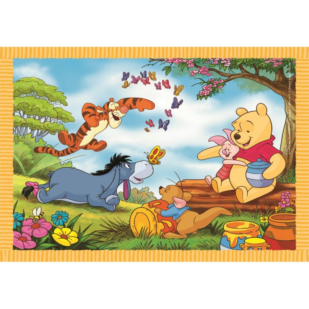 Clementoni® Puzzle CLEMENTONI Puzzle Winnie the Pooh 4in1 (12+16+20+24 Teile), Puzzleteile
