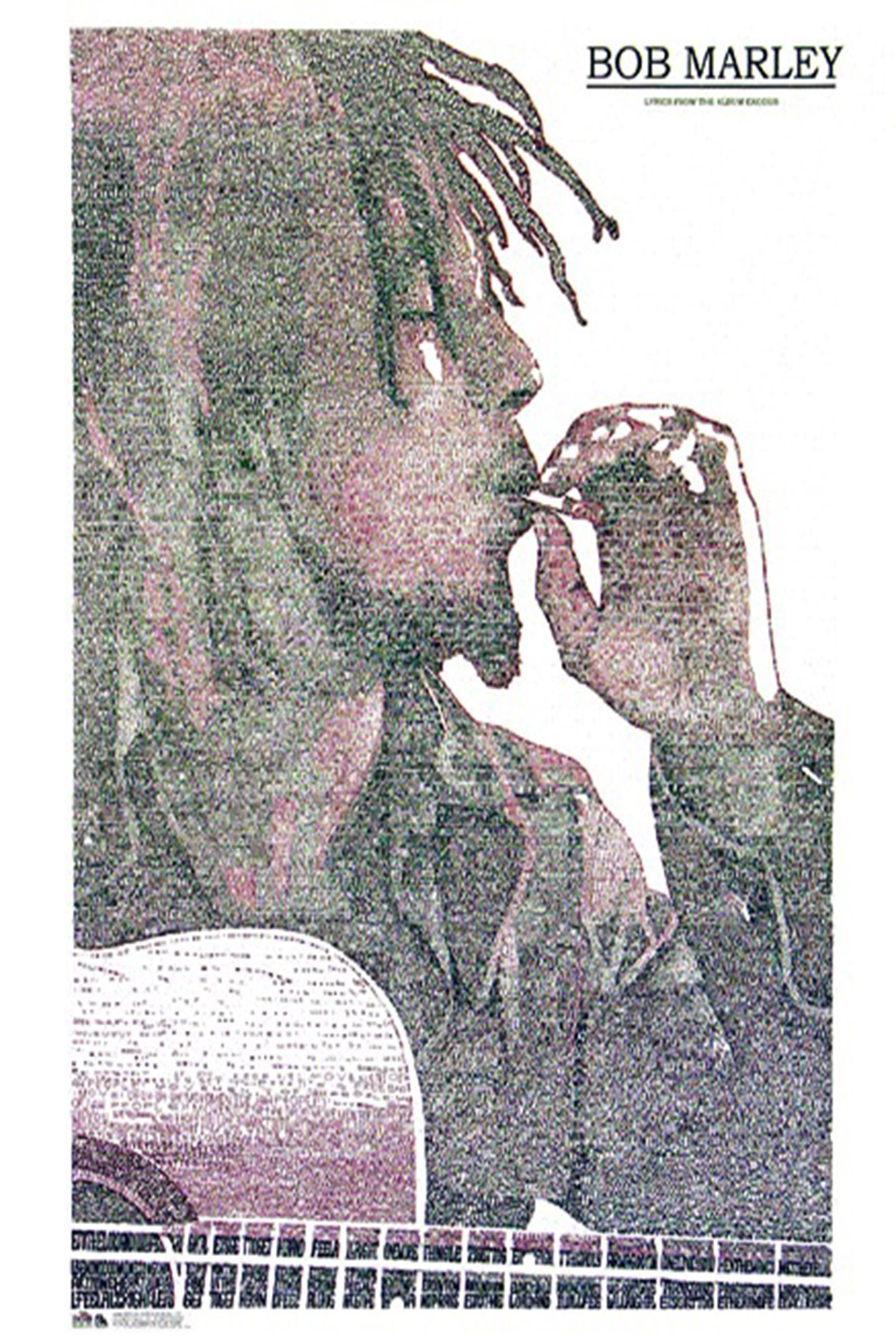 Close Up Poster Bob Marley Exodus Popart Text-Poster 61 x 76,2 cm