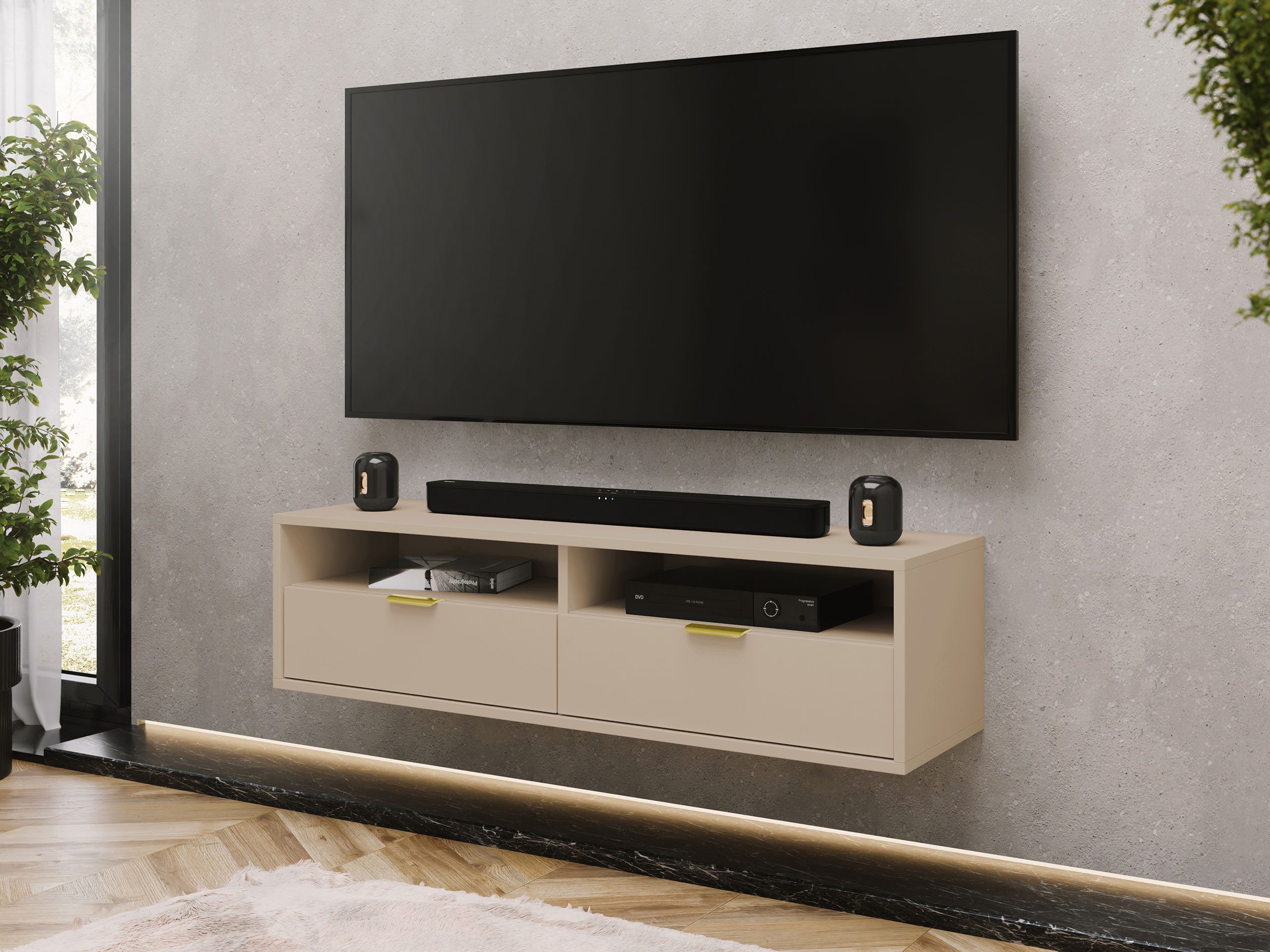 MIRJAN24 TV-Schrank Queen 140 (mit zwei günstig online kaufen