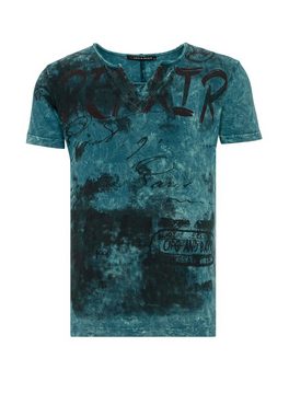 Cipo & Baxx T-Shirt im Henley Style