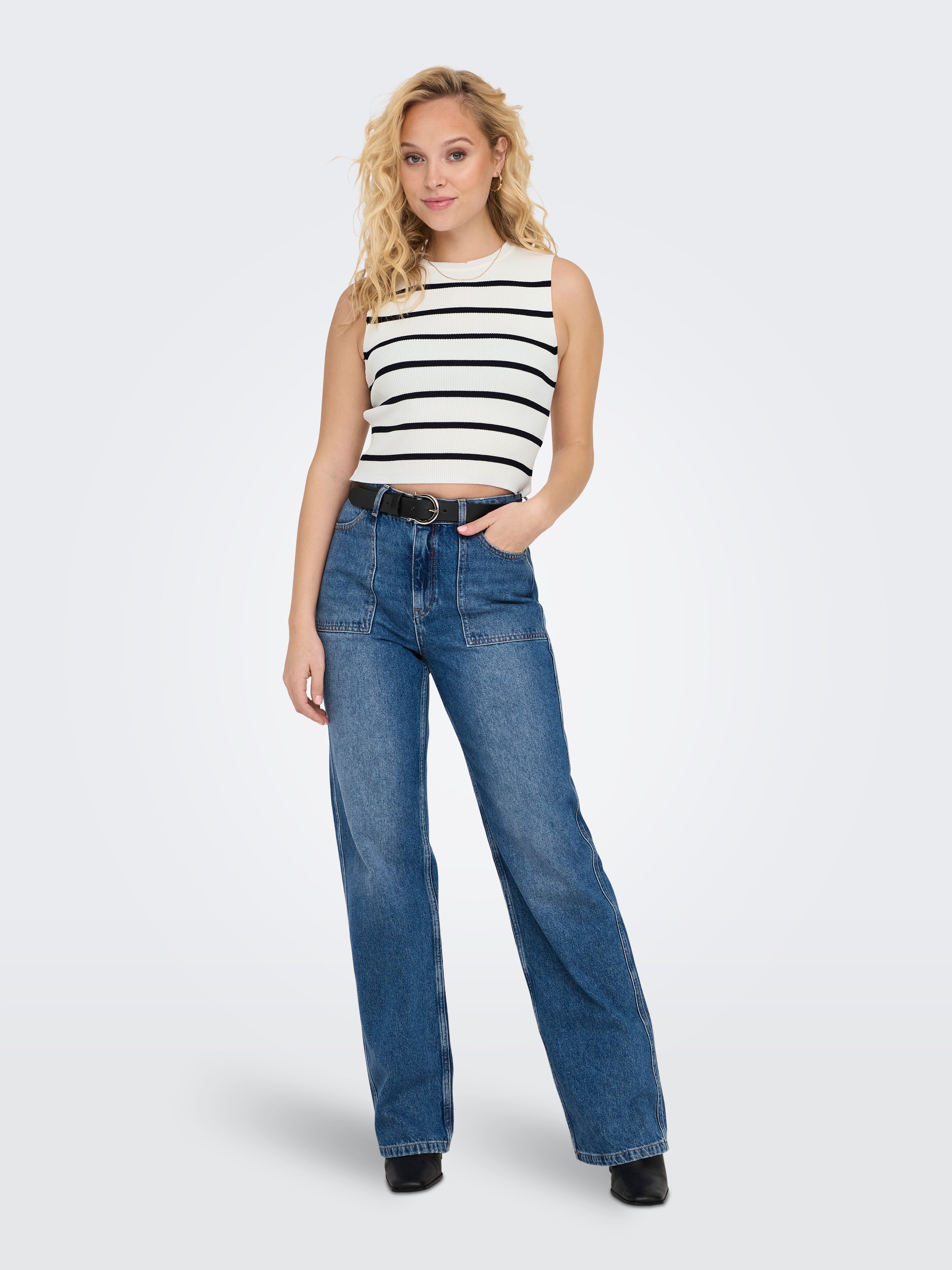 ONLY Stricktop ONLMAJLI S/L TOP KNT NOOS