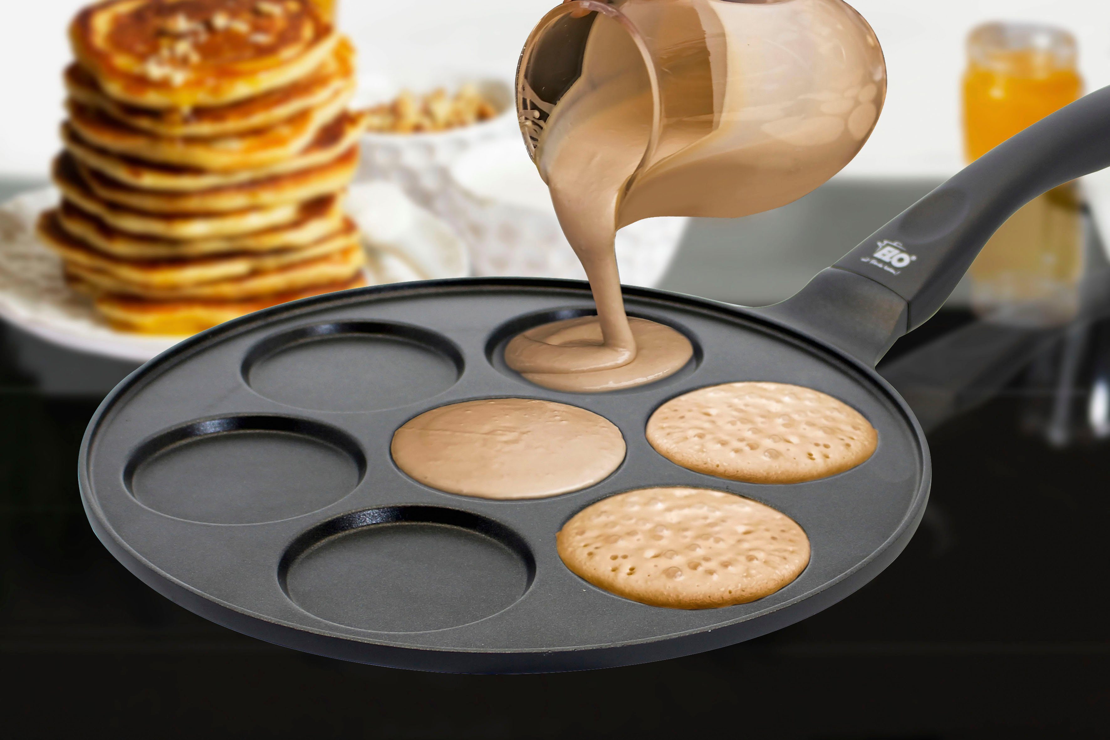 Elo Crêpepfanne Alucast, Aluminiumguss (1-tlg), außen schwarz PTFE beschichtet, Ø 26 cm, Induktion