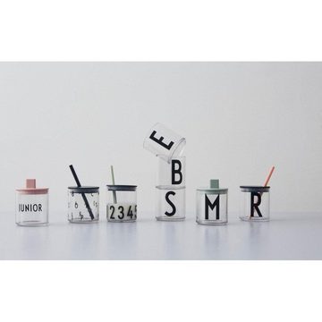 Design Letters Kindergeschirr-Set Deckel mit Strohhalm für Tritan-Becher Lavender