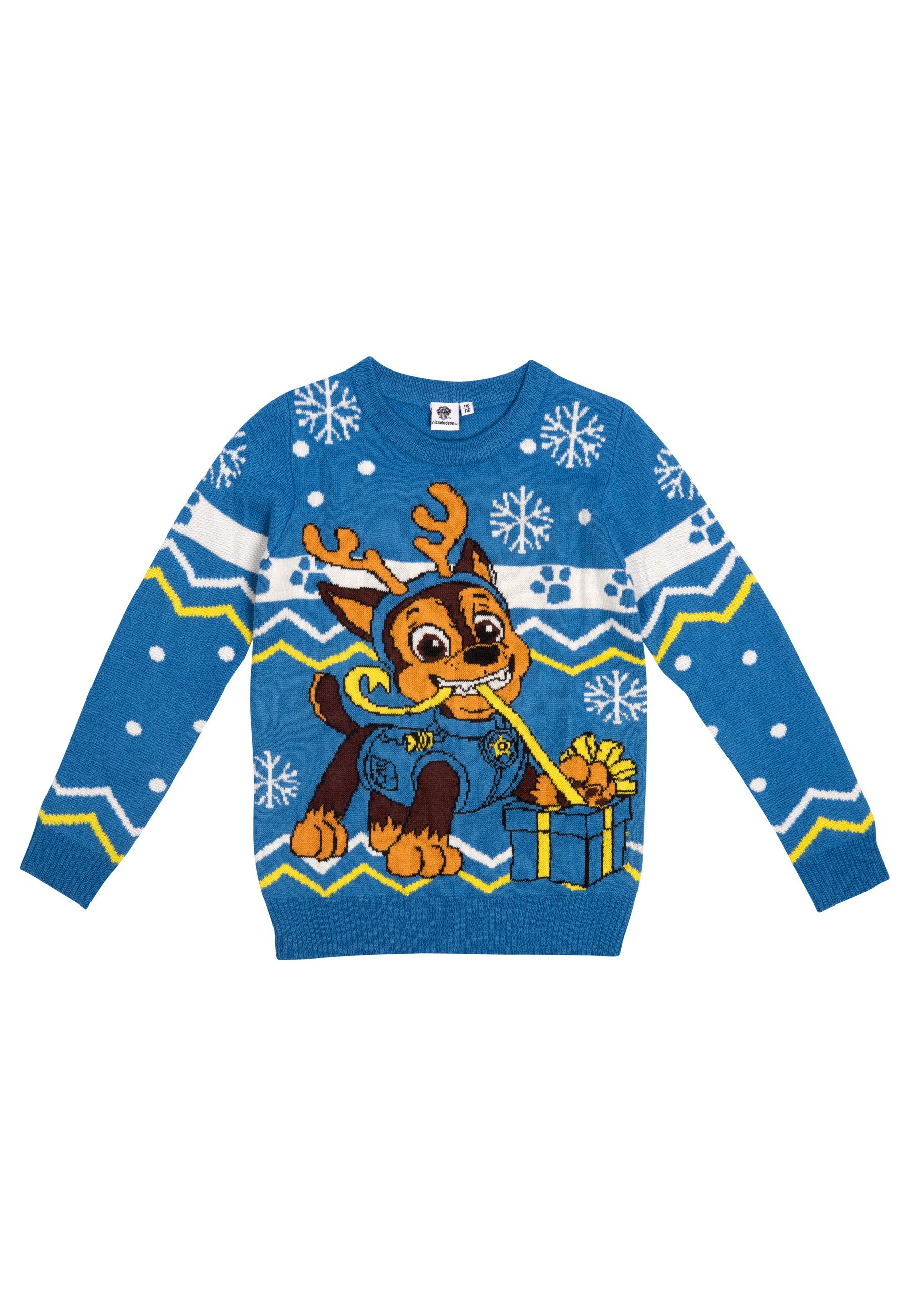 United Labels® Weihnachtspullover Paw Patrol - Chase - Ugly Sweater