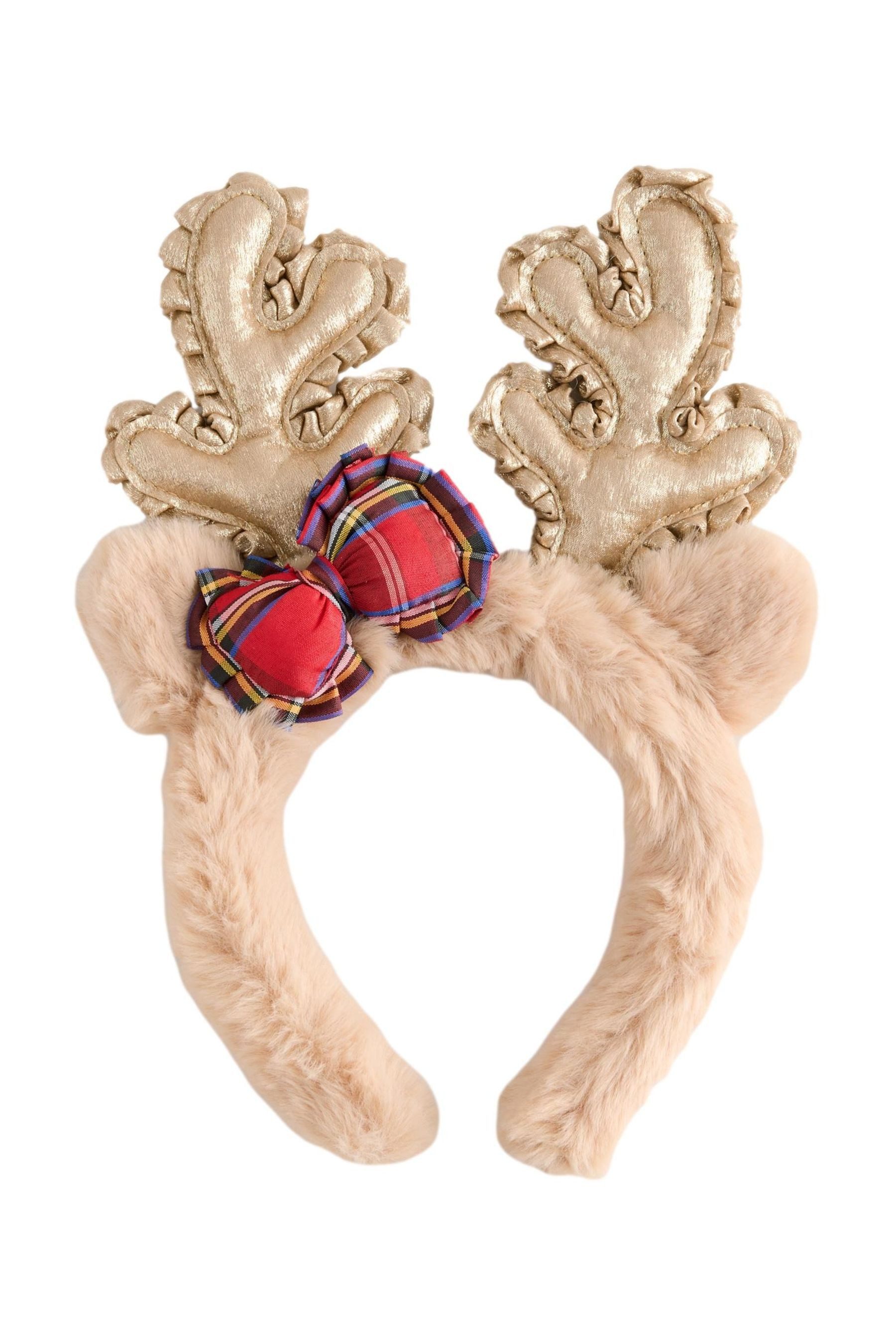 Next Haarband Haarreif mit weihnachtlichem Rentiergeweih