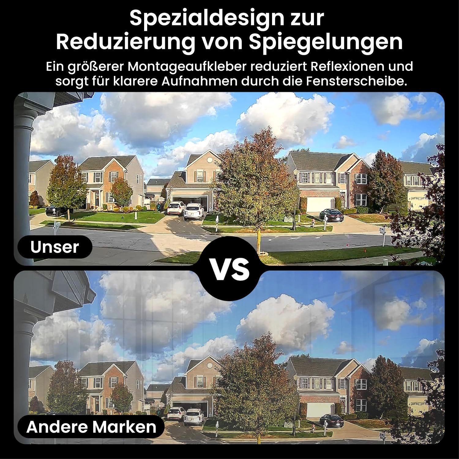 FOSMET IP-Überwachungskamera Fensterkamera 5MP 3K, WiFi 6, AI Personenerkennung & Farb-Nachtsicht (Indoor Fensterkamera,2-Wege-Audio,Alexa & Google,130.5° Weitw – Bild 5 von 5