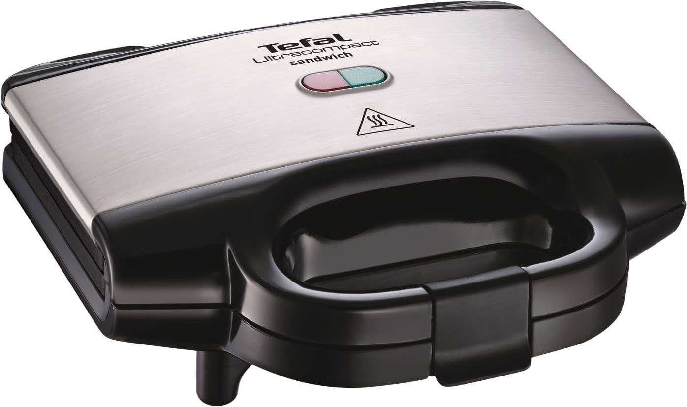 Sandwichmaker Ultracompact, einfache Reinigung, Verriegelungstaste, isolierter Griff