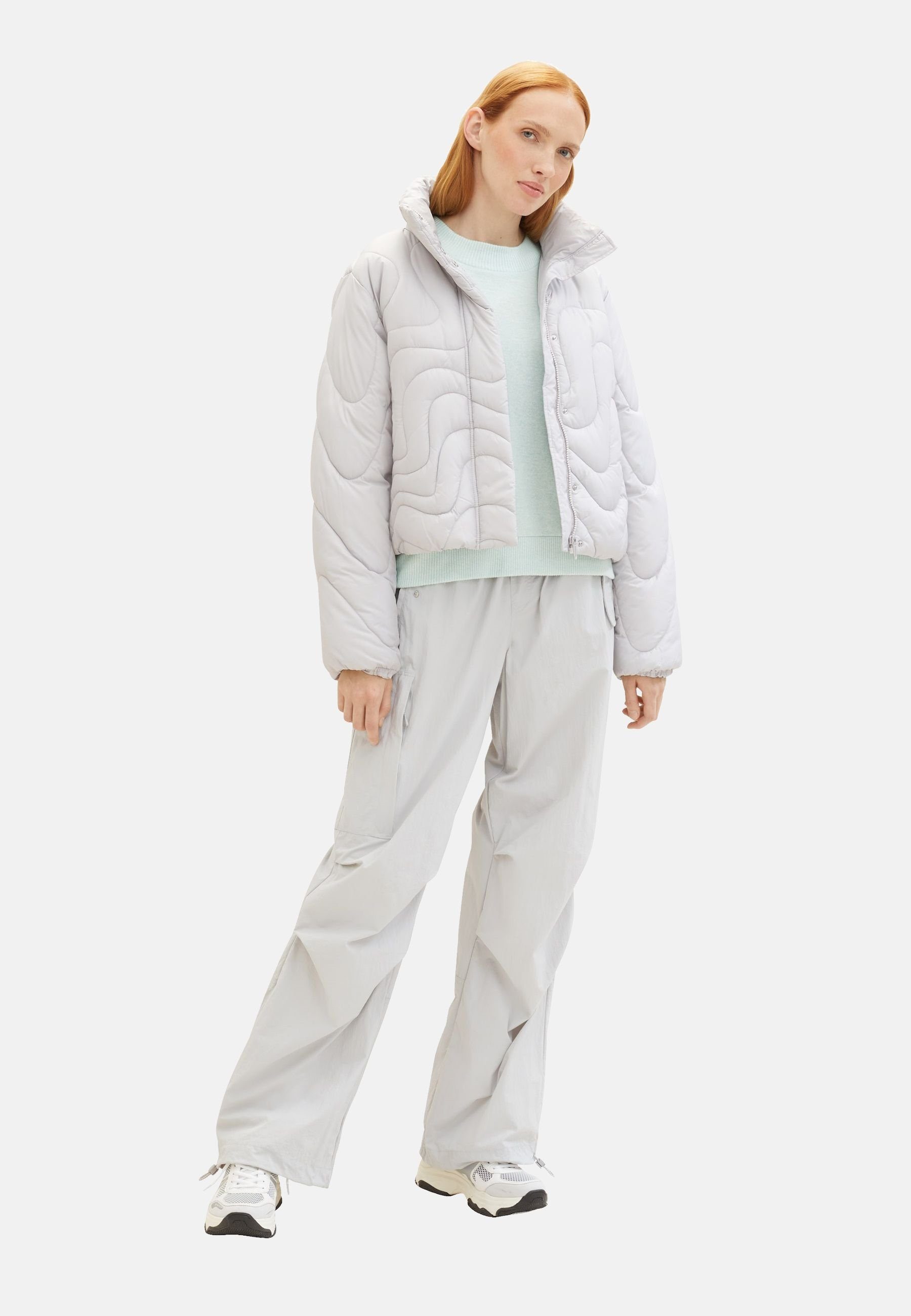 TOM TAILOR Sweatshirt Sweatshirt Pullover ohne Kapuze (1-tlg)